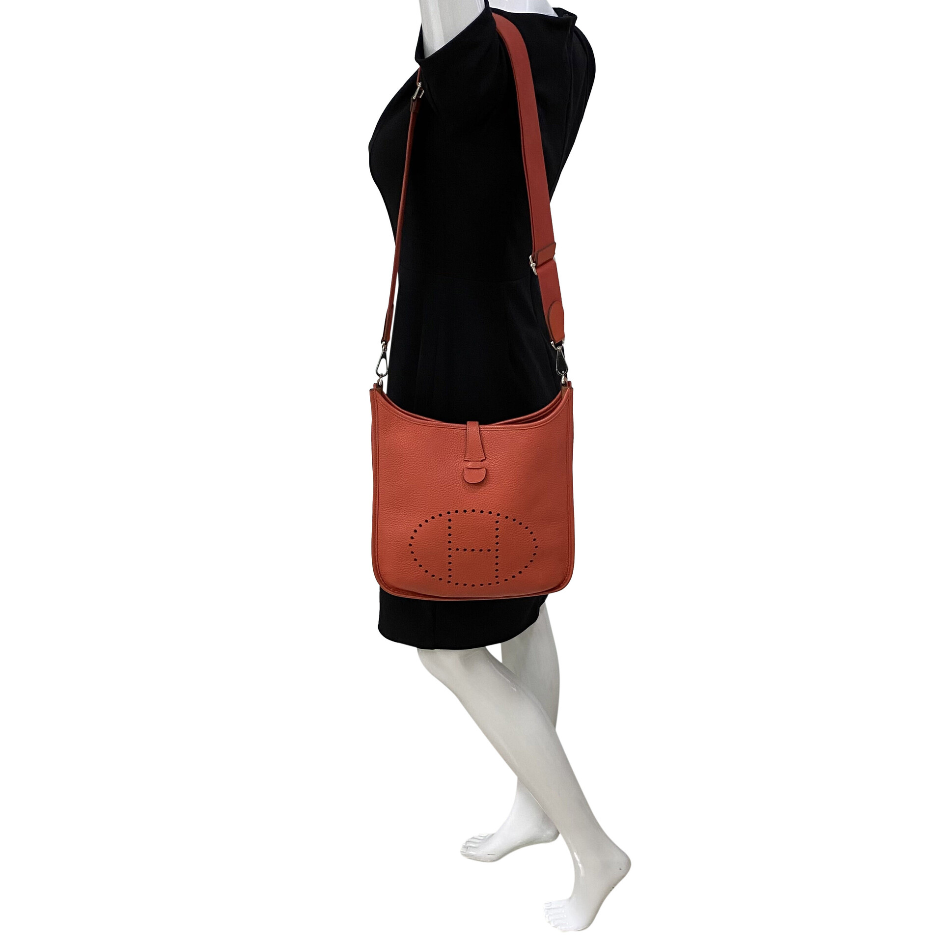 Bolsa Hermès Évelyne 29 Laranja