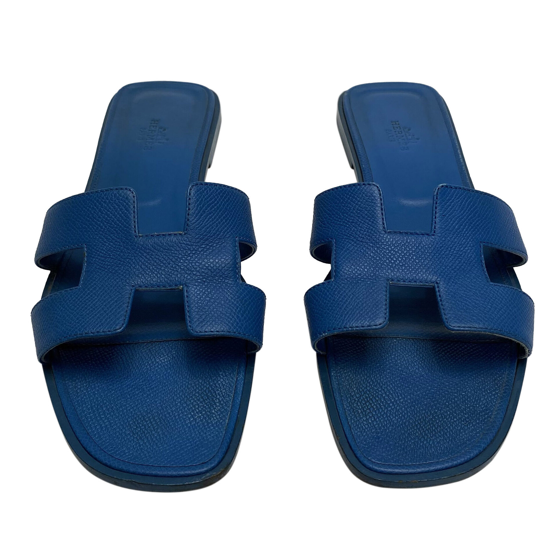 Sandália Hermès Oran Azul