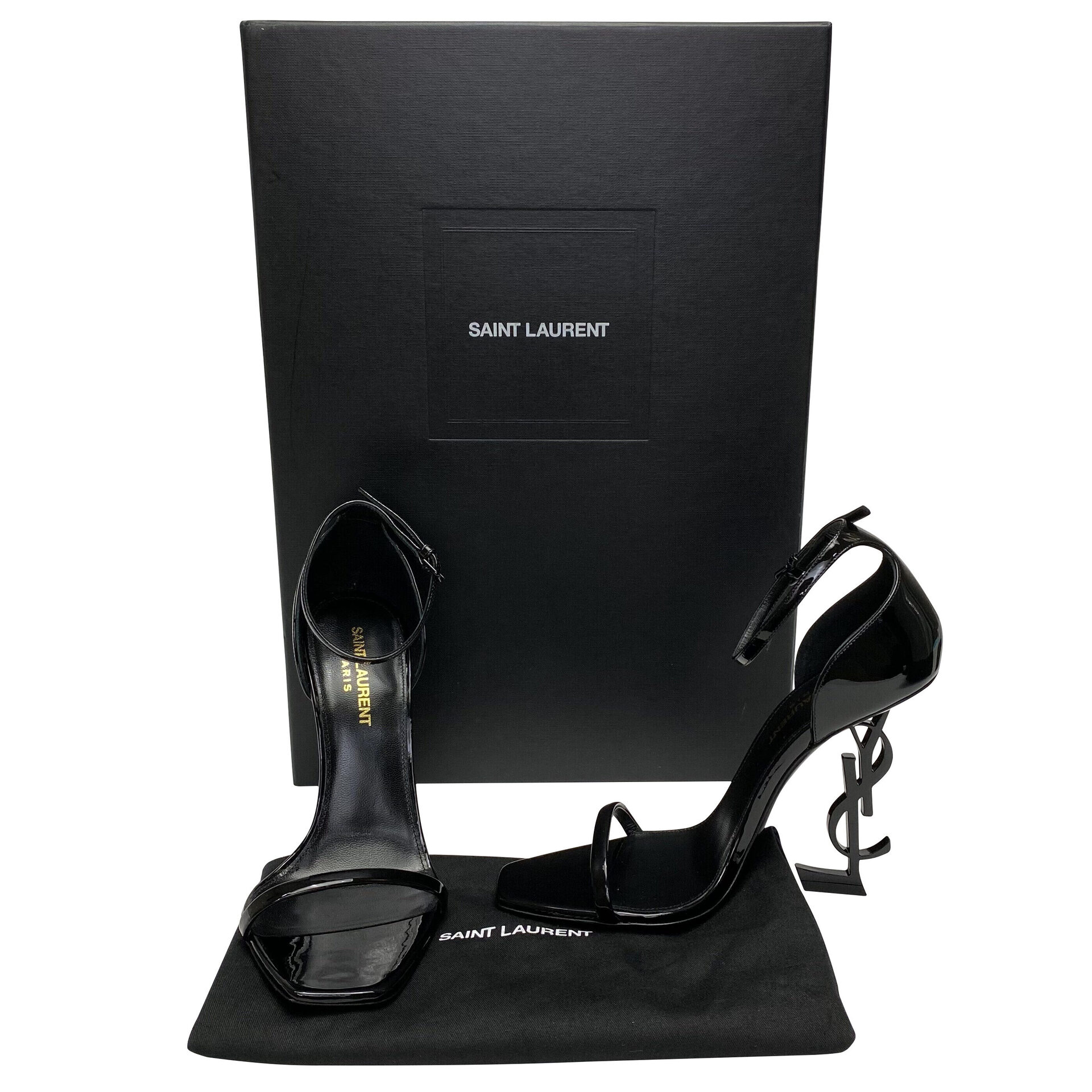Sandália Saint Laurent Opyum Preta