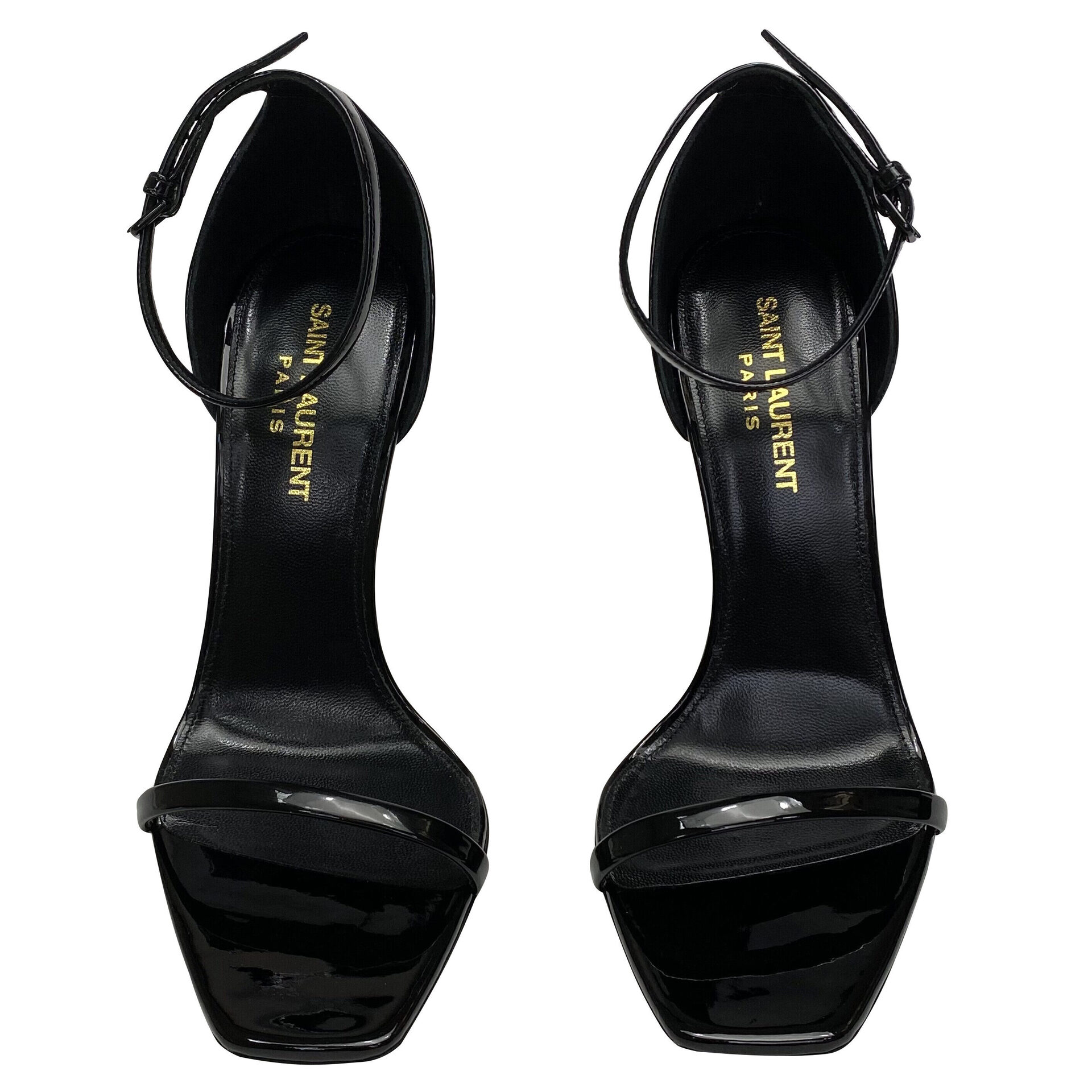 Sandália Saint Laurent Opyum Preta