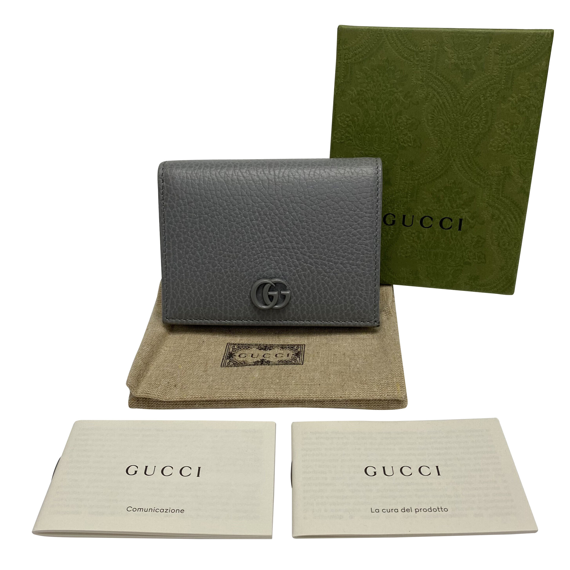 Carteira Gucci GG Cinza