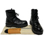 Bota Louis Vuitton Couro Preto