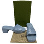 Sandália Gucci Rubber Slides Azul
