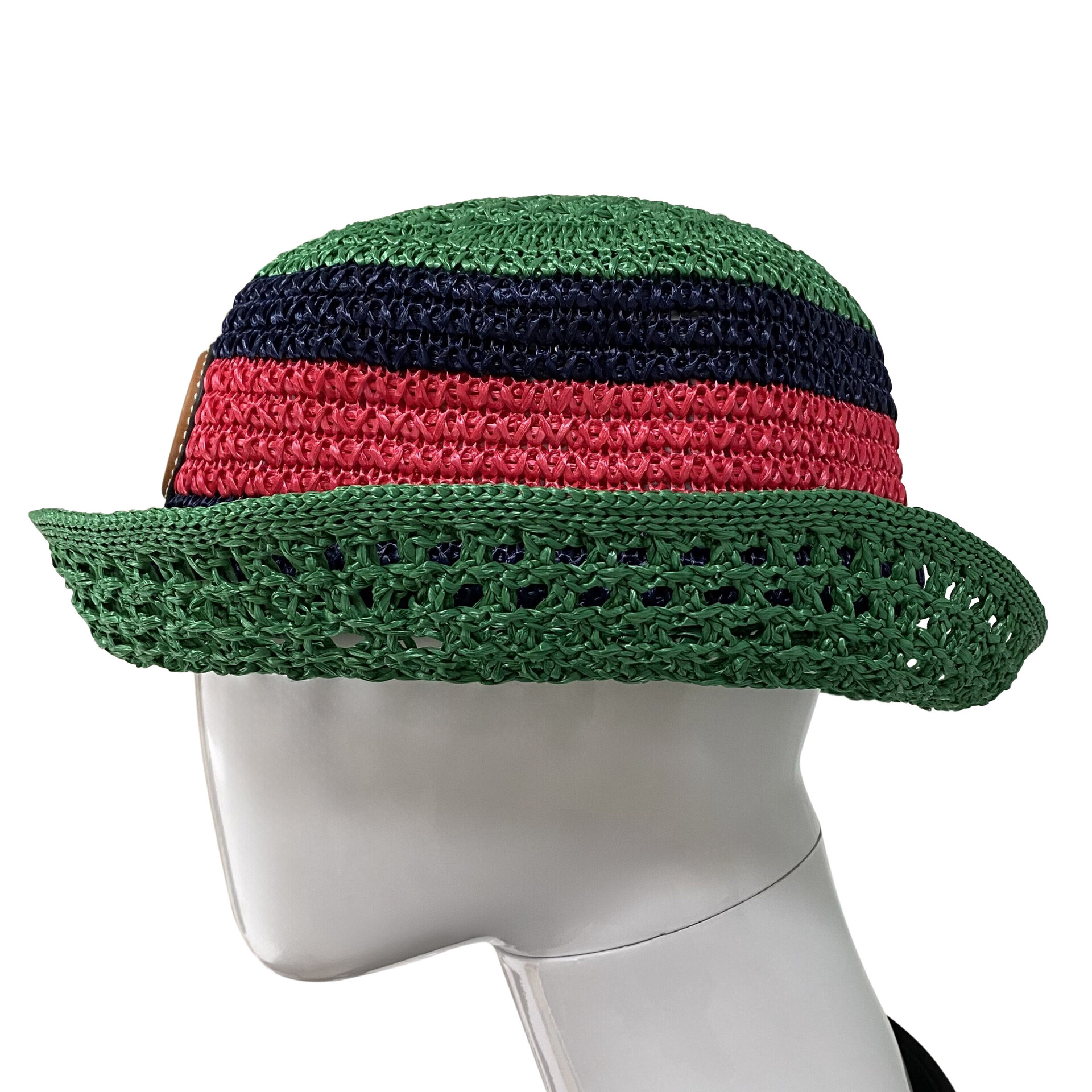 Chapéu Gucci Bucket Tricolor