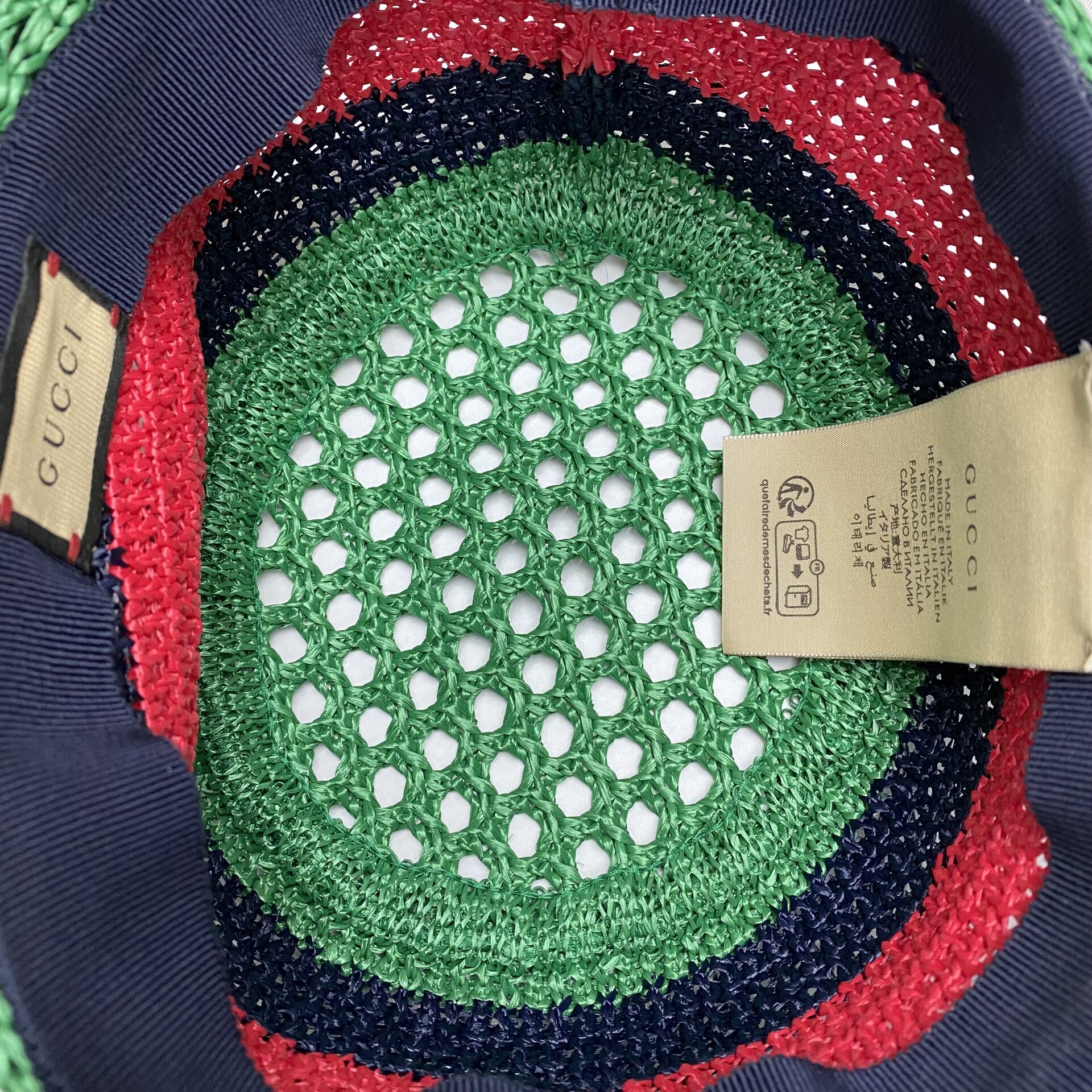 Chapéu Gucci Bucket Tricolor