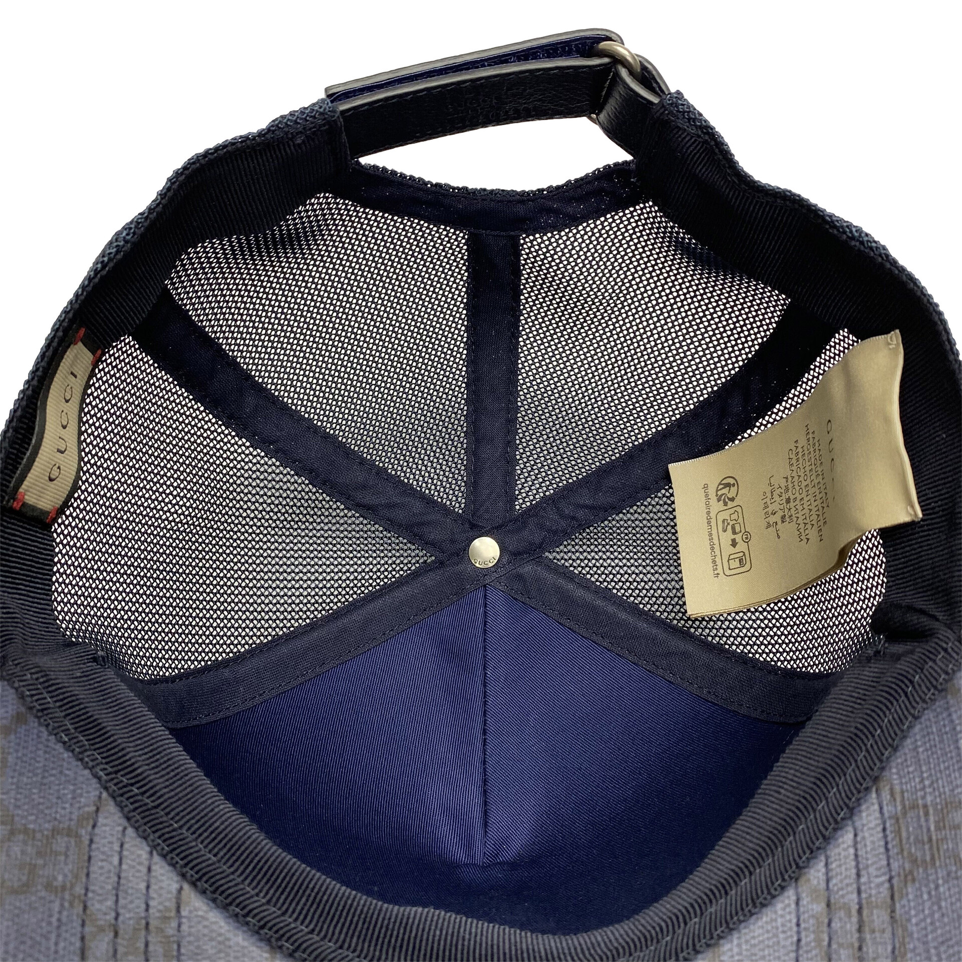 Boné Gucci GG Supreme Azul