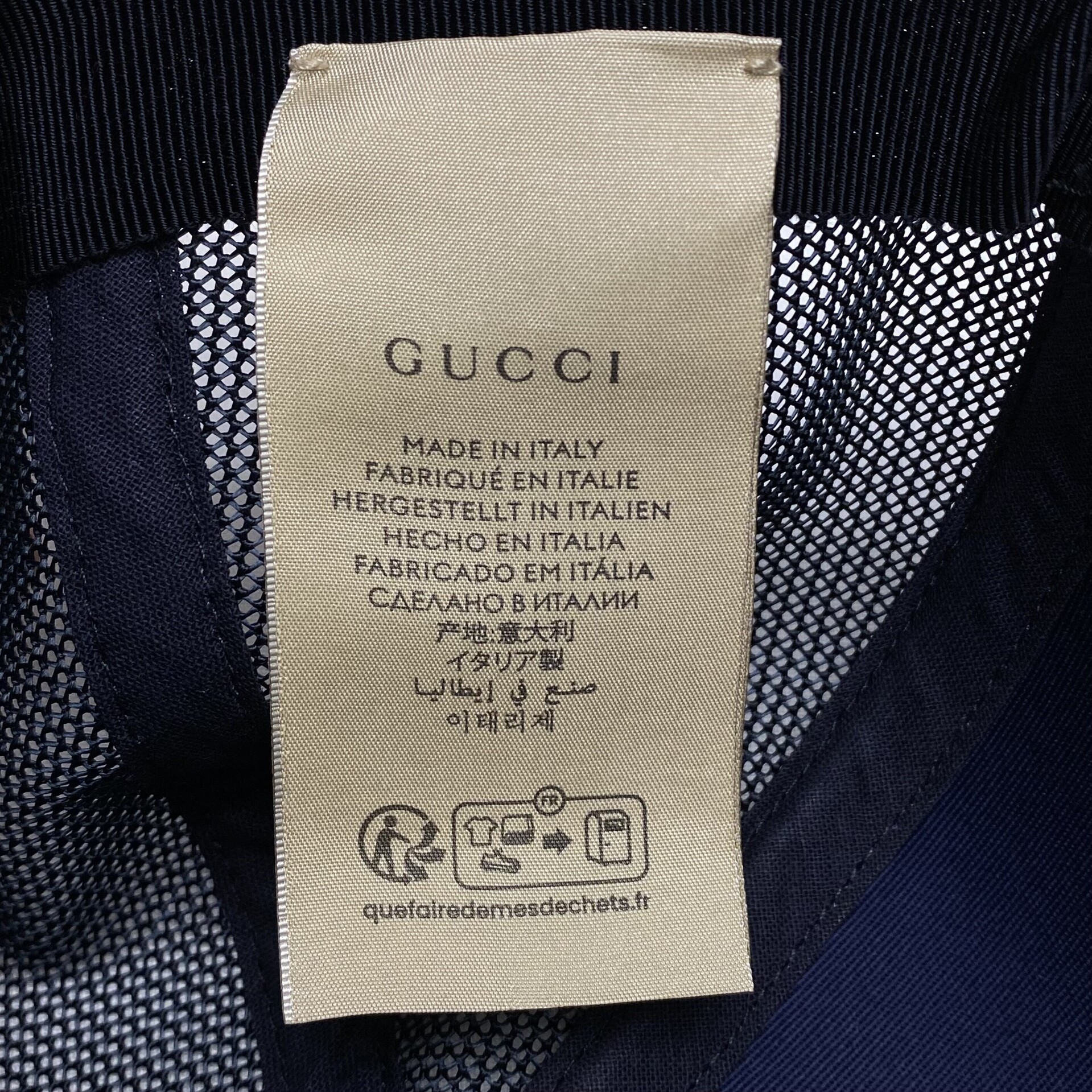 Boné Gucci GG Supreme Azul