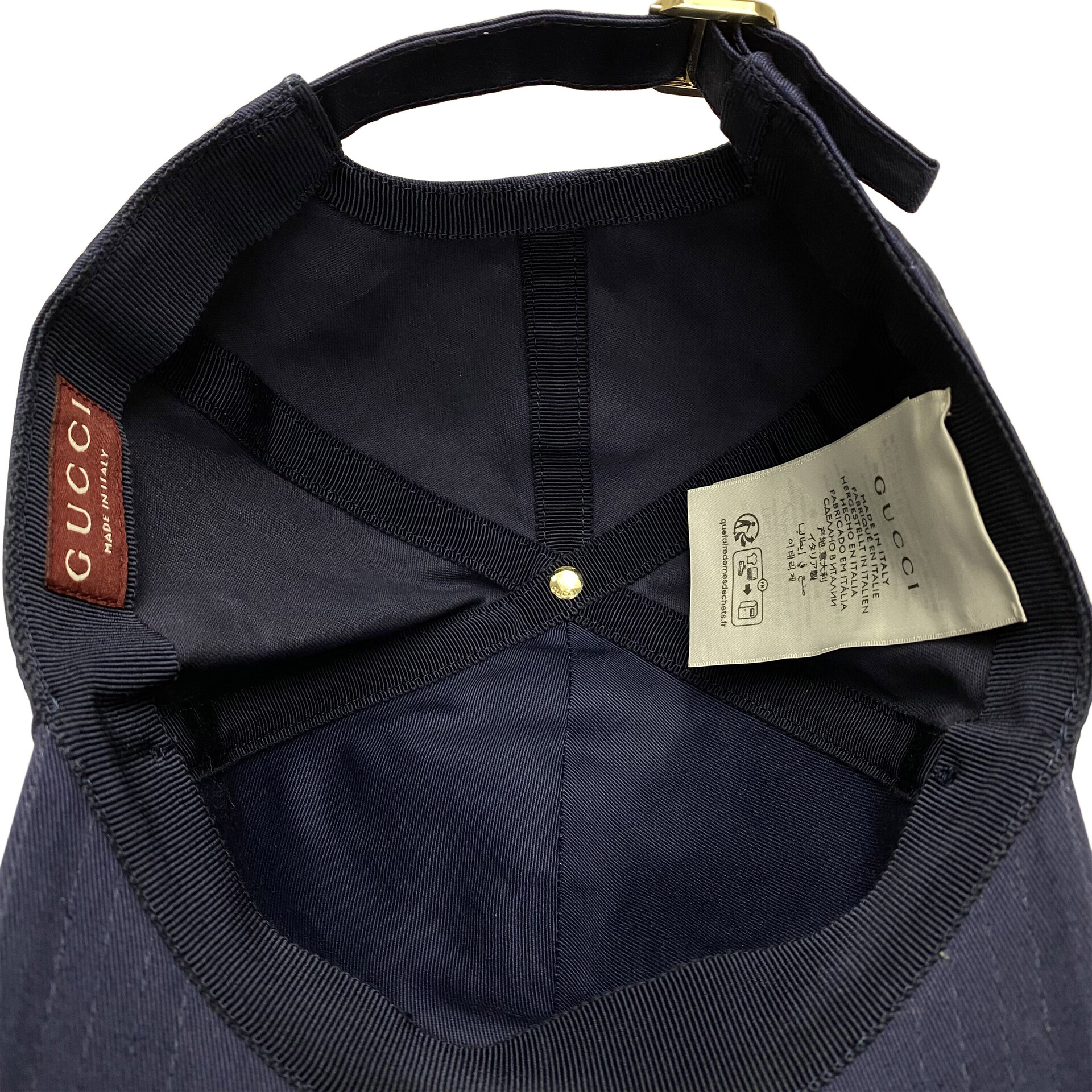 Boné Gucci Logo Bordado