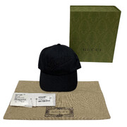 Boné Gucci com Logo Bordado Preto