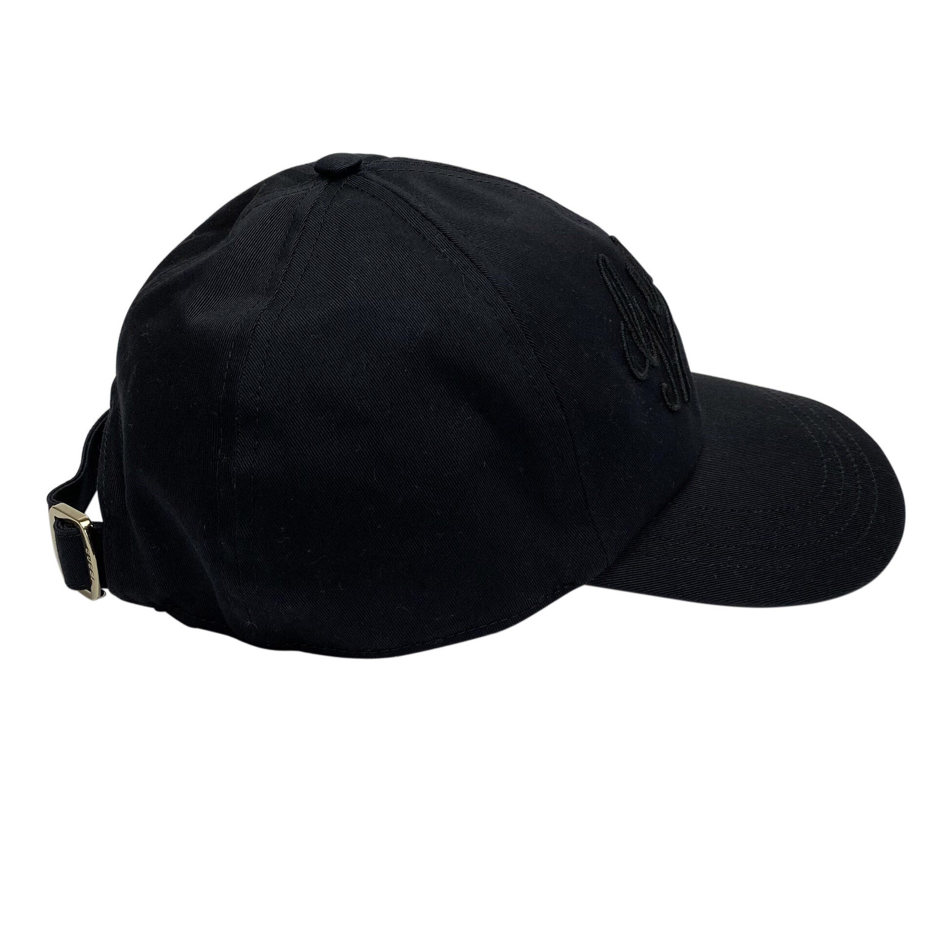 Boné Gucci com Logo Bordado Preto