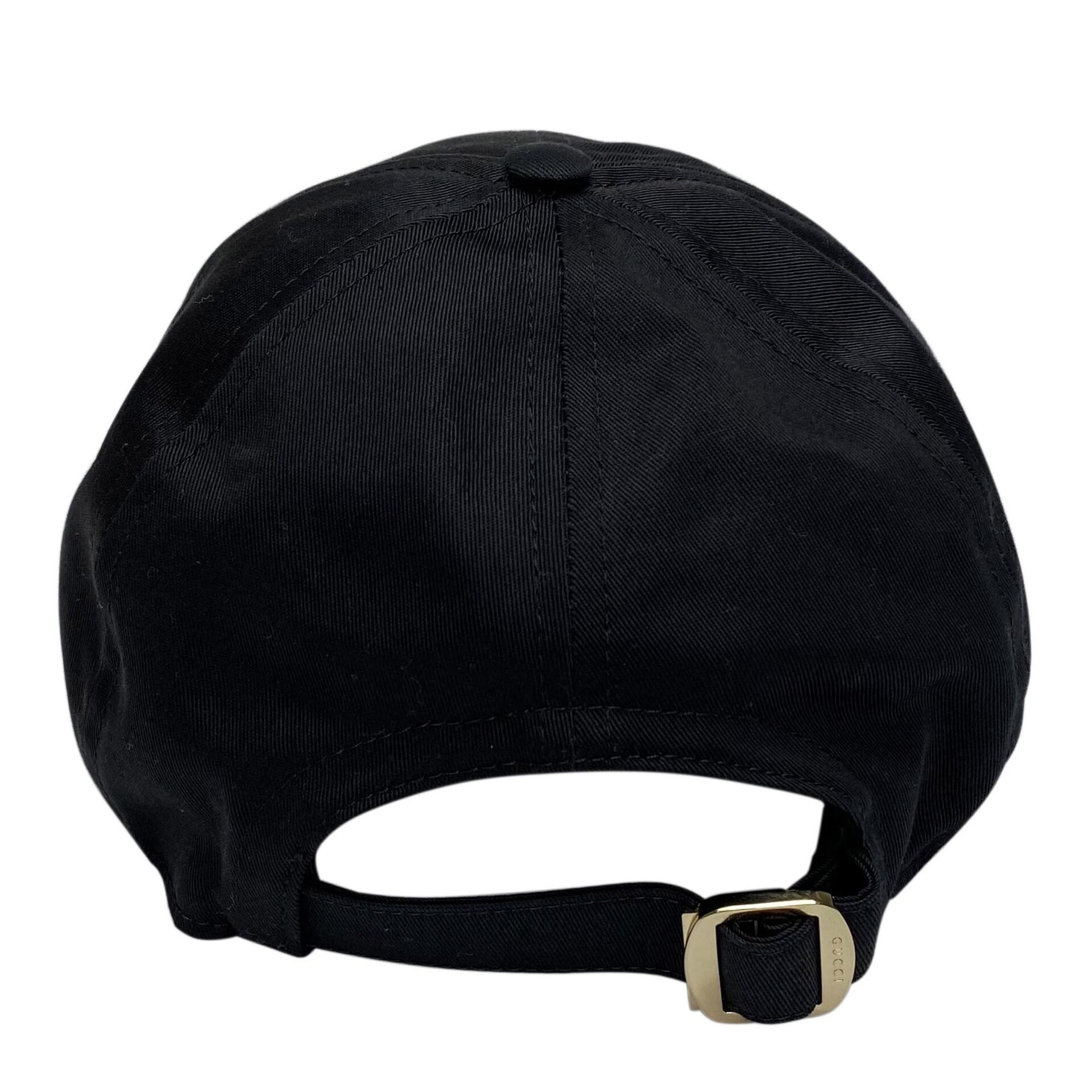 Boné Gucci com Logo Bordado Preto