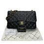 Bolsa Chanel Double Flap Jumbo Couro Caviar Preto