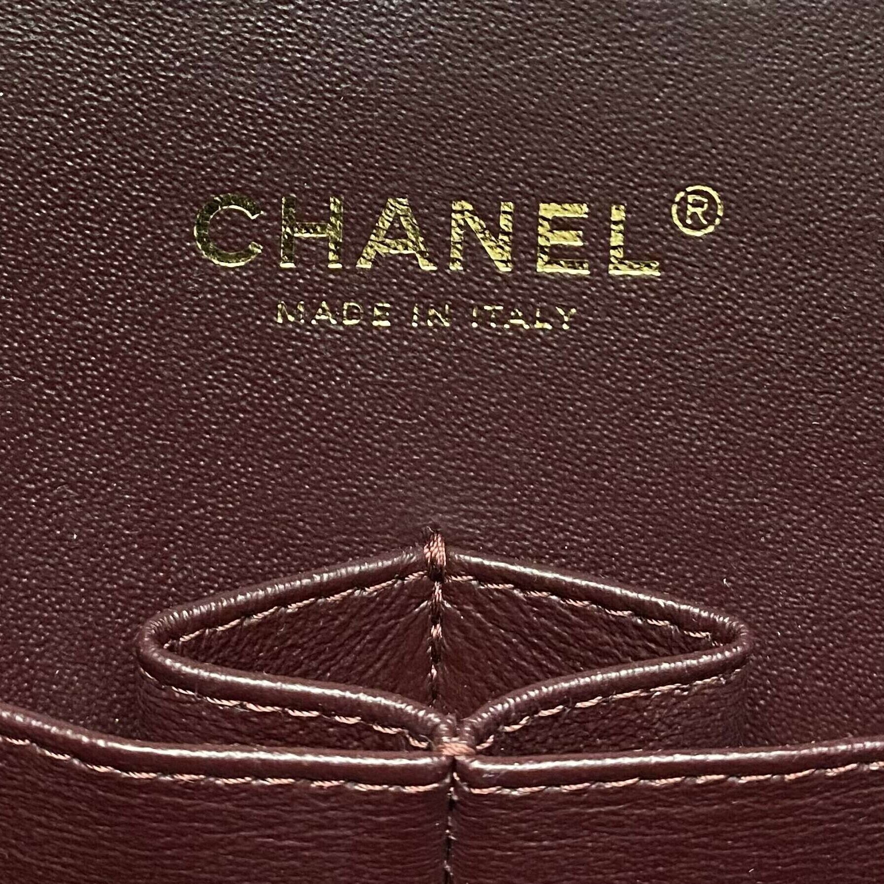 Bolsa Chanel Double Flap Jumbo Couro Caviar Preto