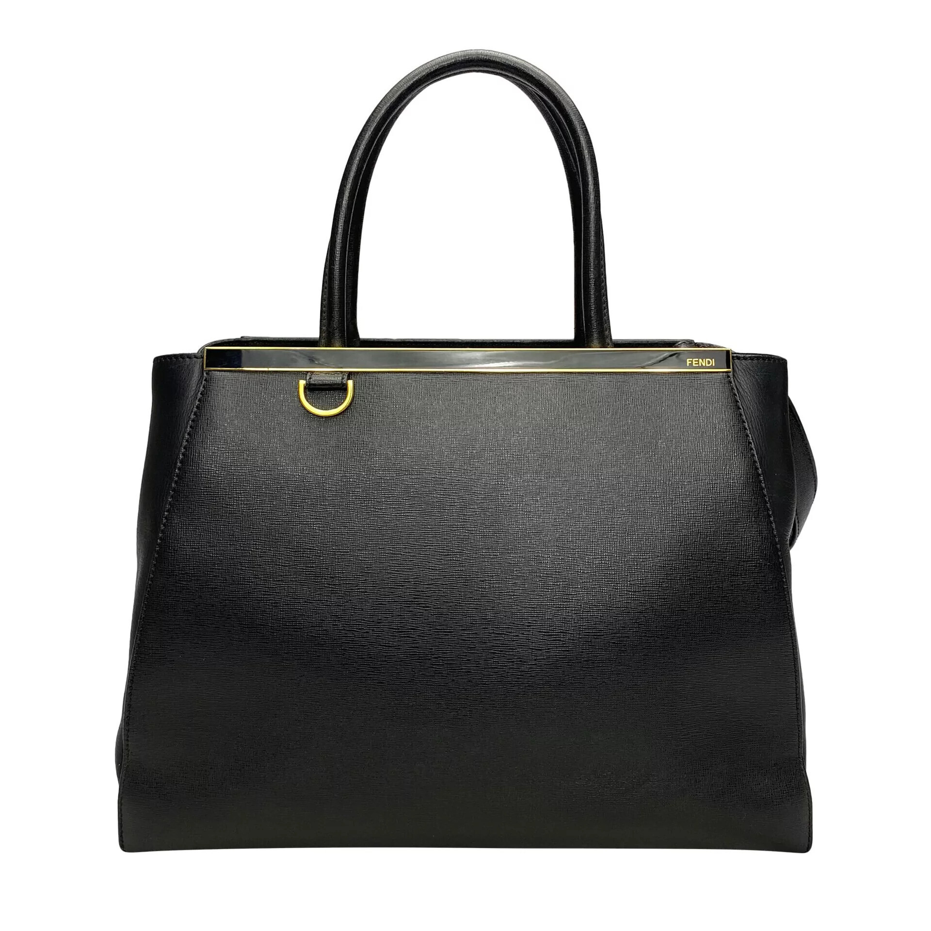 Bolsa Fendi 2Jours Couro Preto