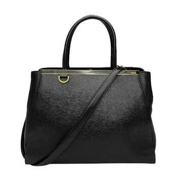 Bolsa Fendi 2Jours Couro Preto