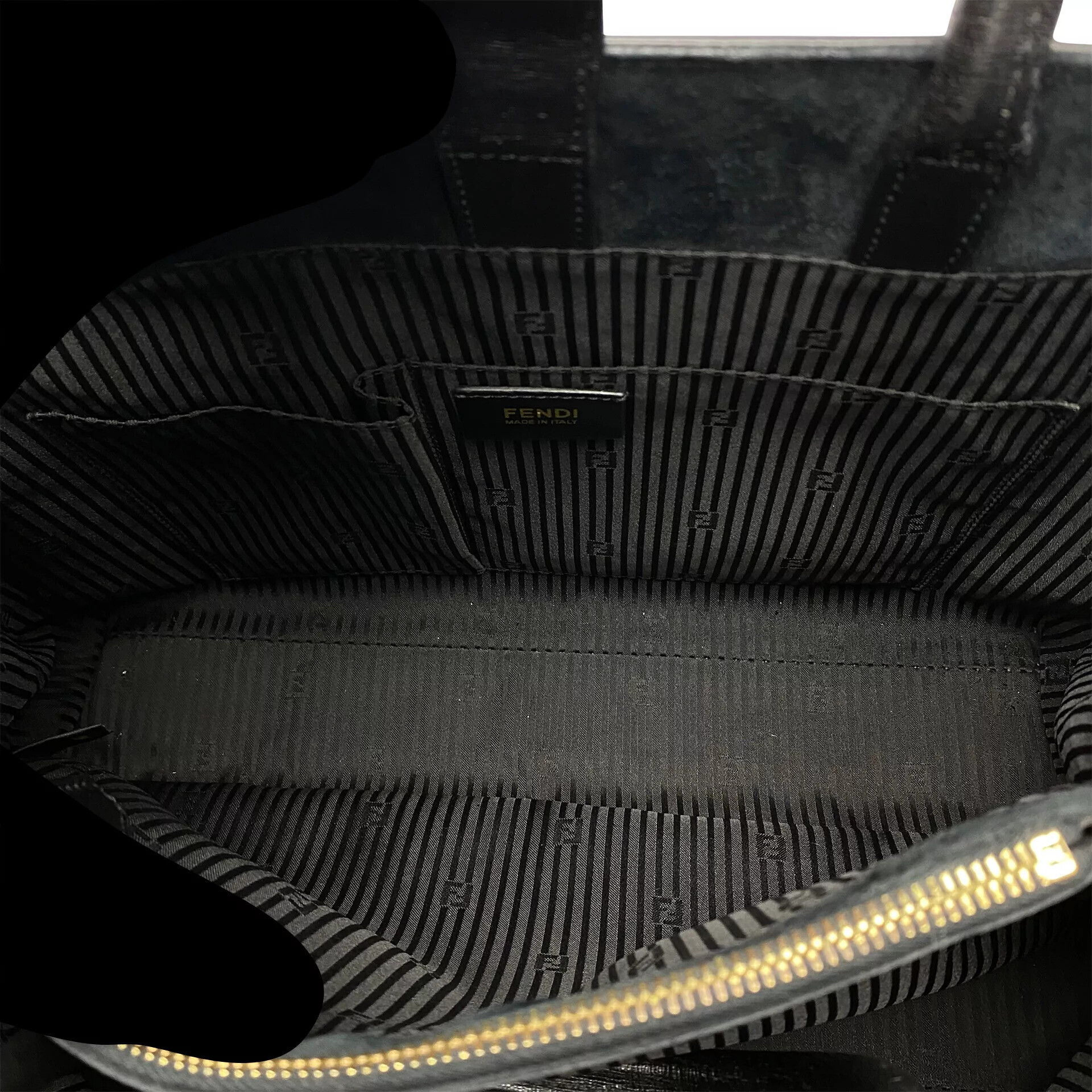 Bolsa Fendi 2Jours Couro Preto