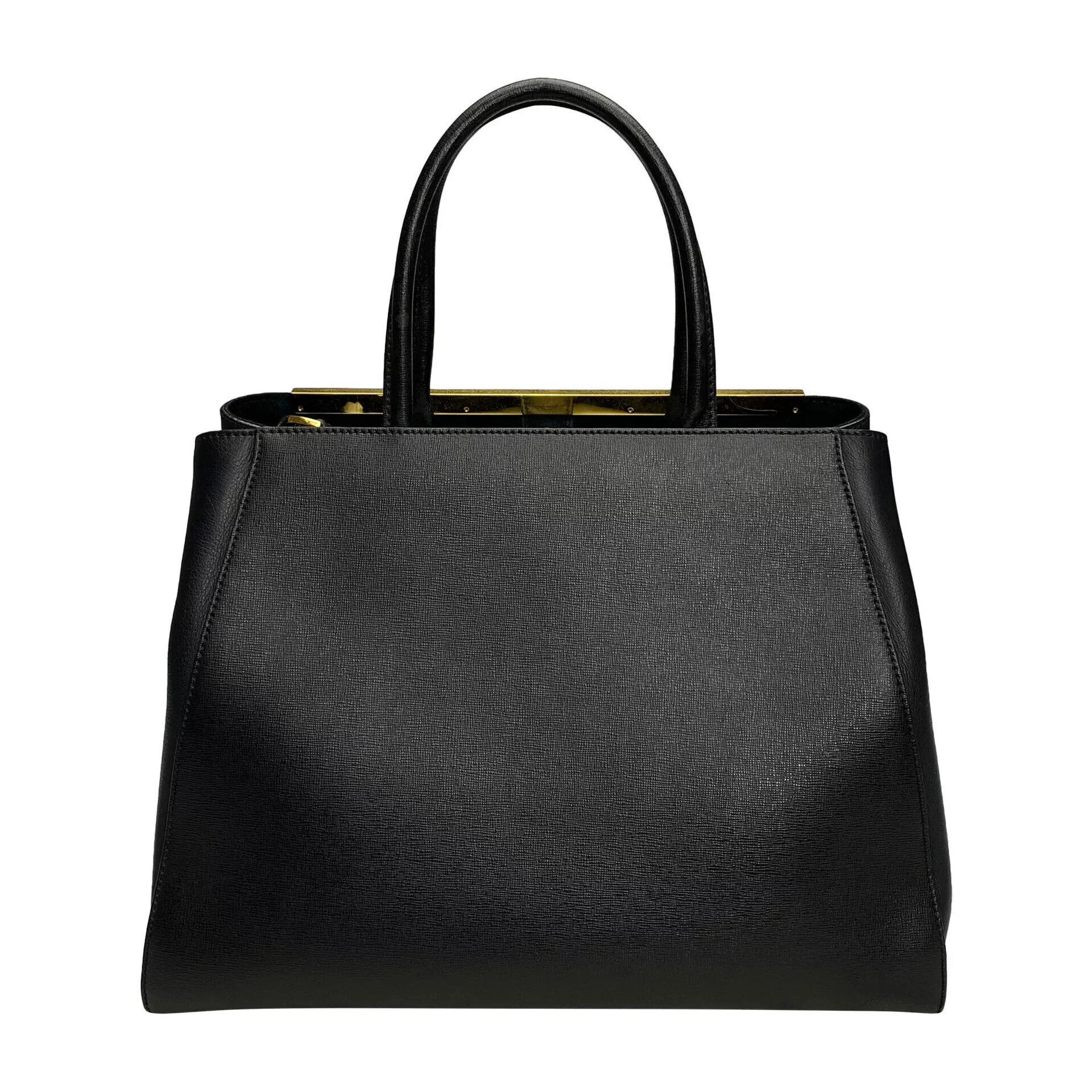 Bolsa Fendi 2Jours Couro Preto