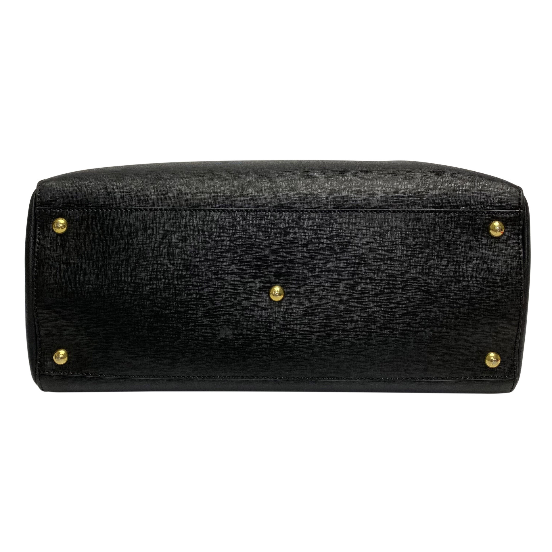 Bolsa Fendi 2Jours Couro Preto