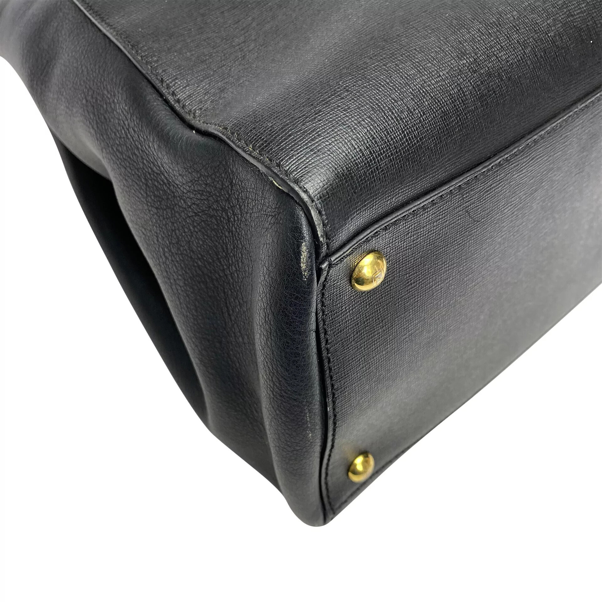 Bolsa Fendi 2Jours Couro Preto