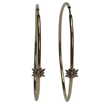 Par de Brincos HStern Argola - Coleção Stars - Maior