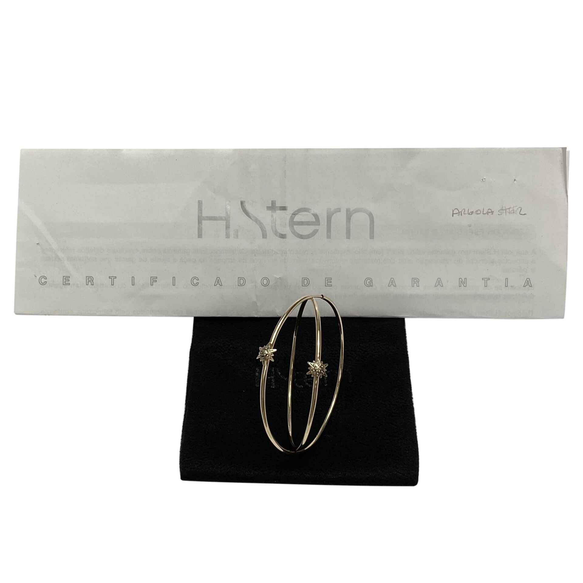 Par de Brincos HStern Argola - Coleção Stars - Maior