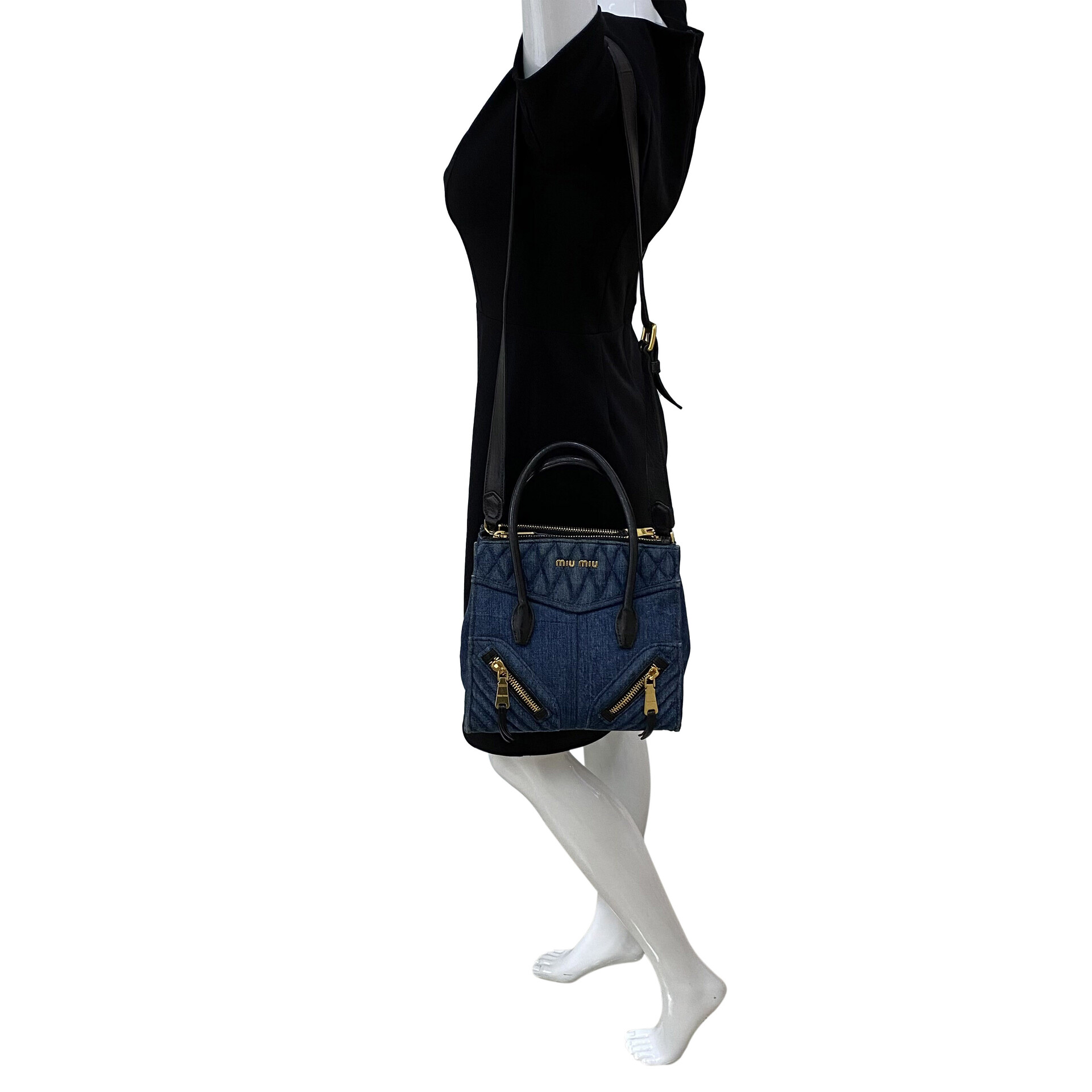 Bolsa Miu Miu Biker Denim
