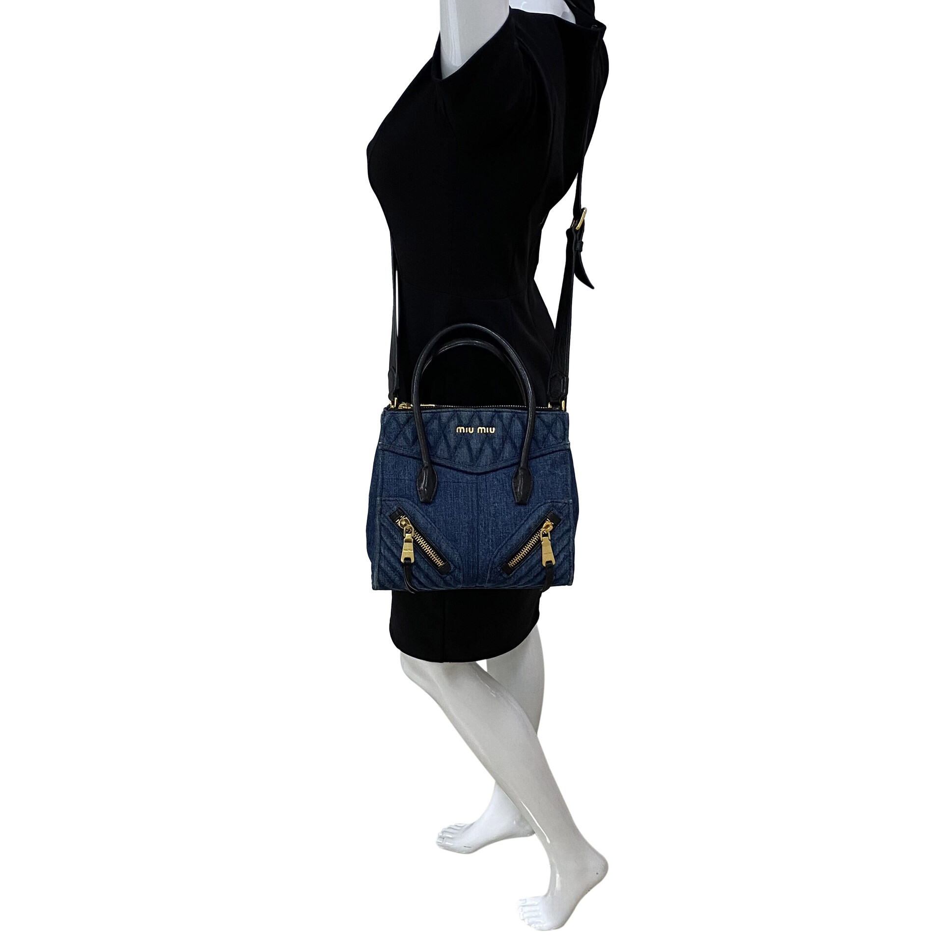 Bolsa Miu Miu Biker Denim