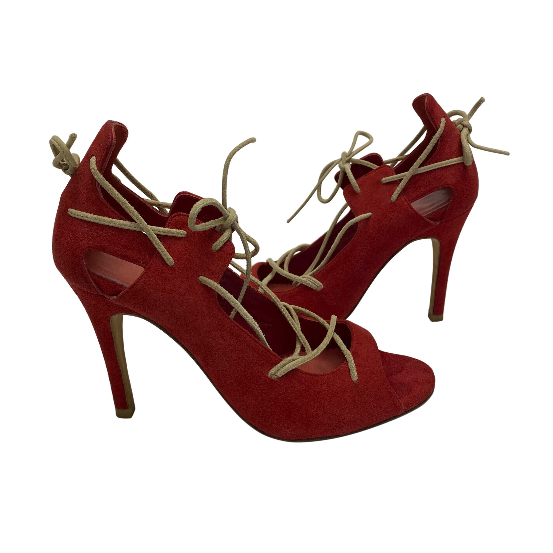 Sandália Carolina Herrera Vermelha