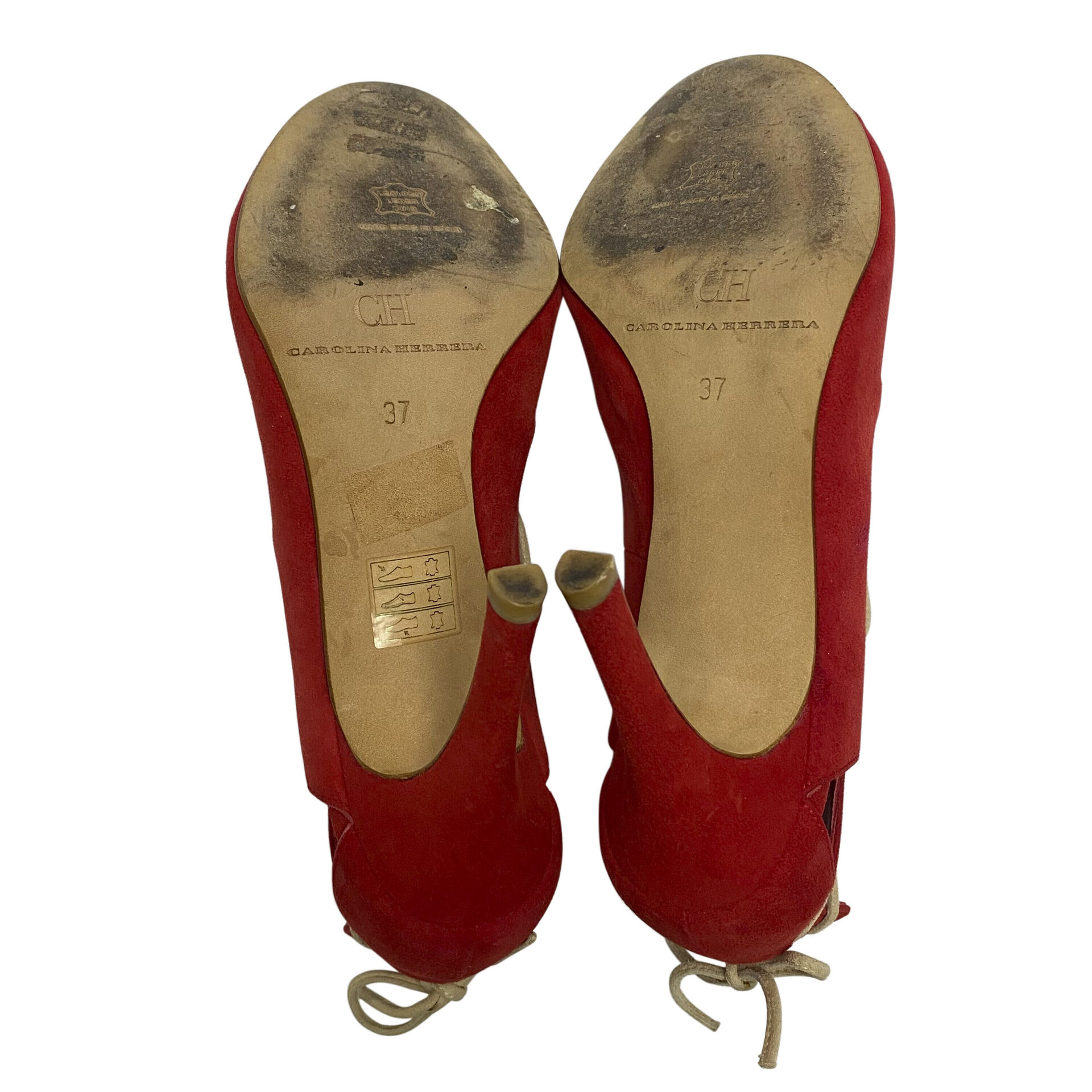 Sandália Carolina Herrera Vermelha