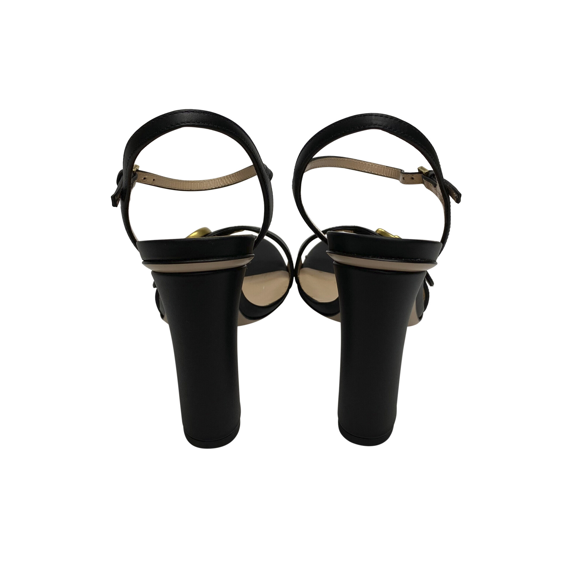 Sandália Gucci GG Marmont Preta