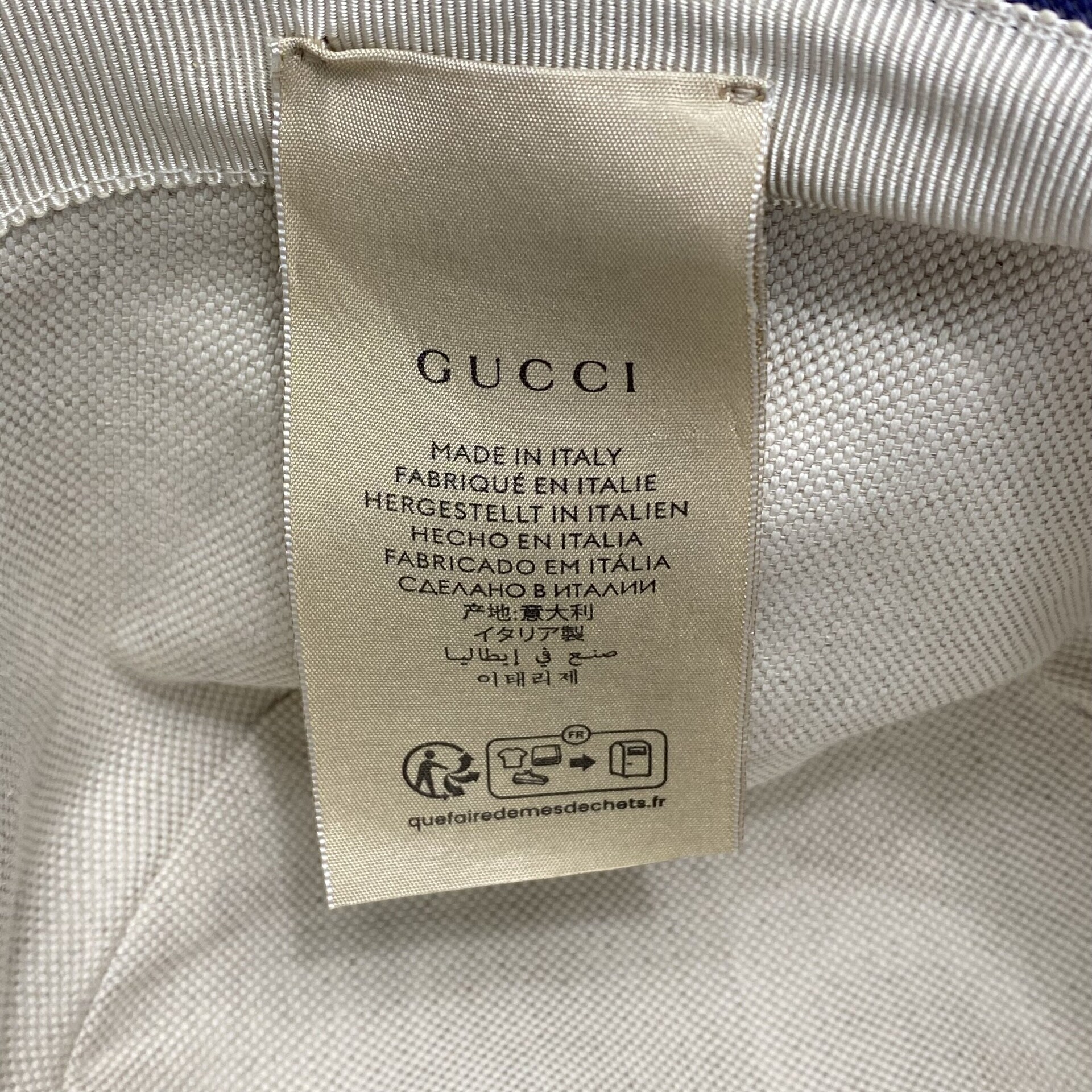 Chapéu Gucci Bucket GG Azul