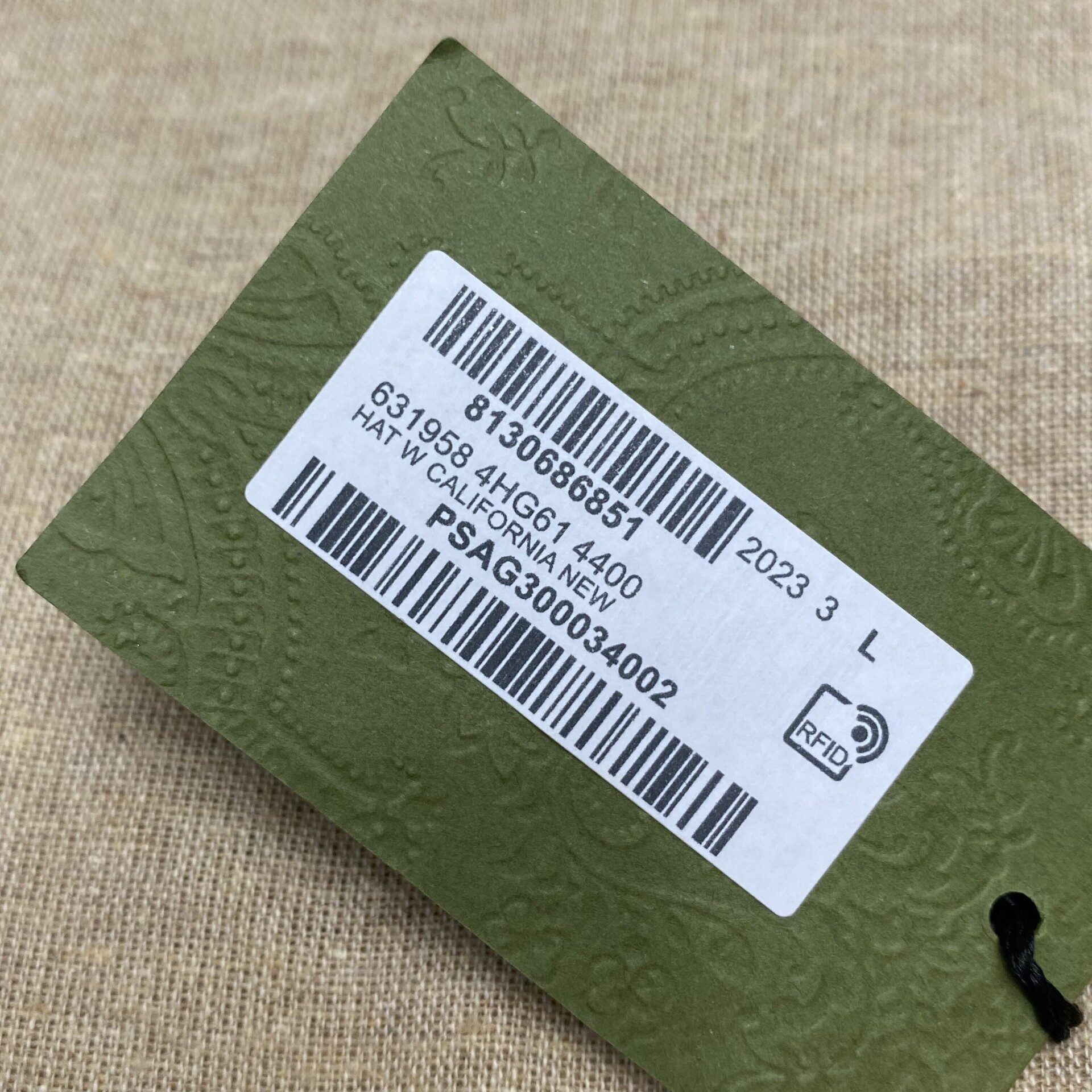 Chapéu Gucci Bucket GG Azul