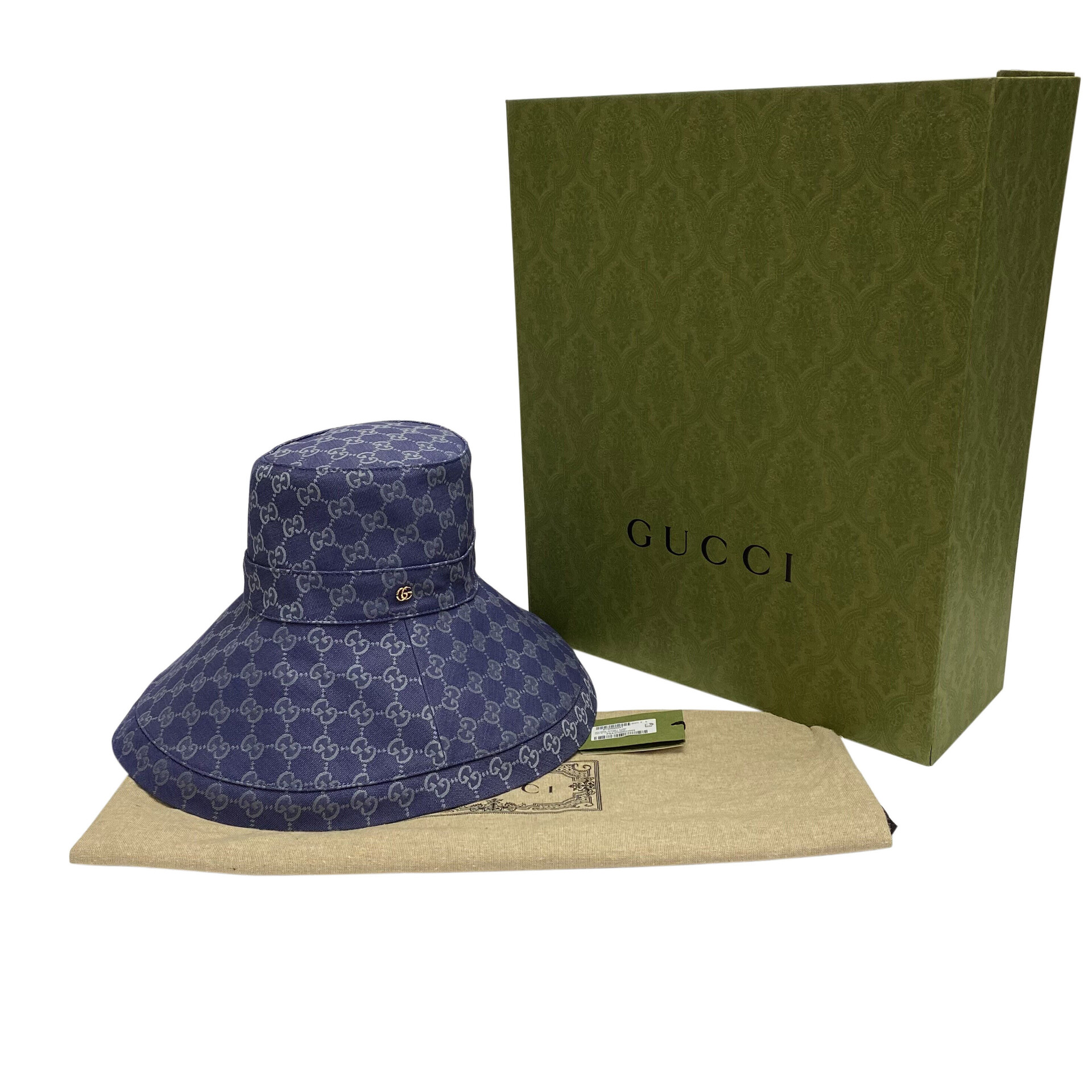 Chapéu Gucci Bucket GG Azul