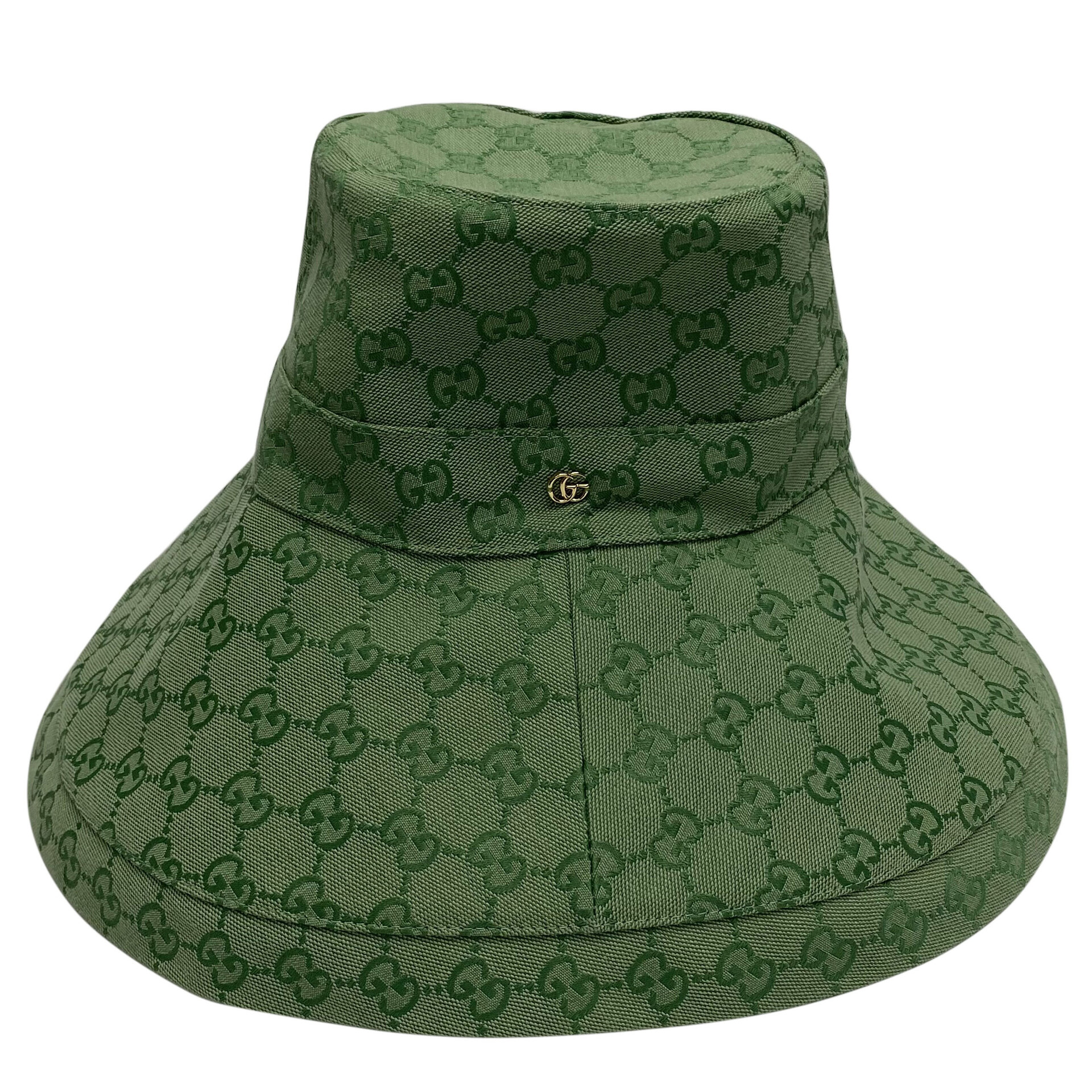 Chapéu Gucci Bucket GG Verde