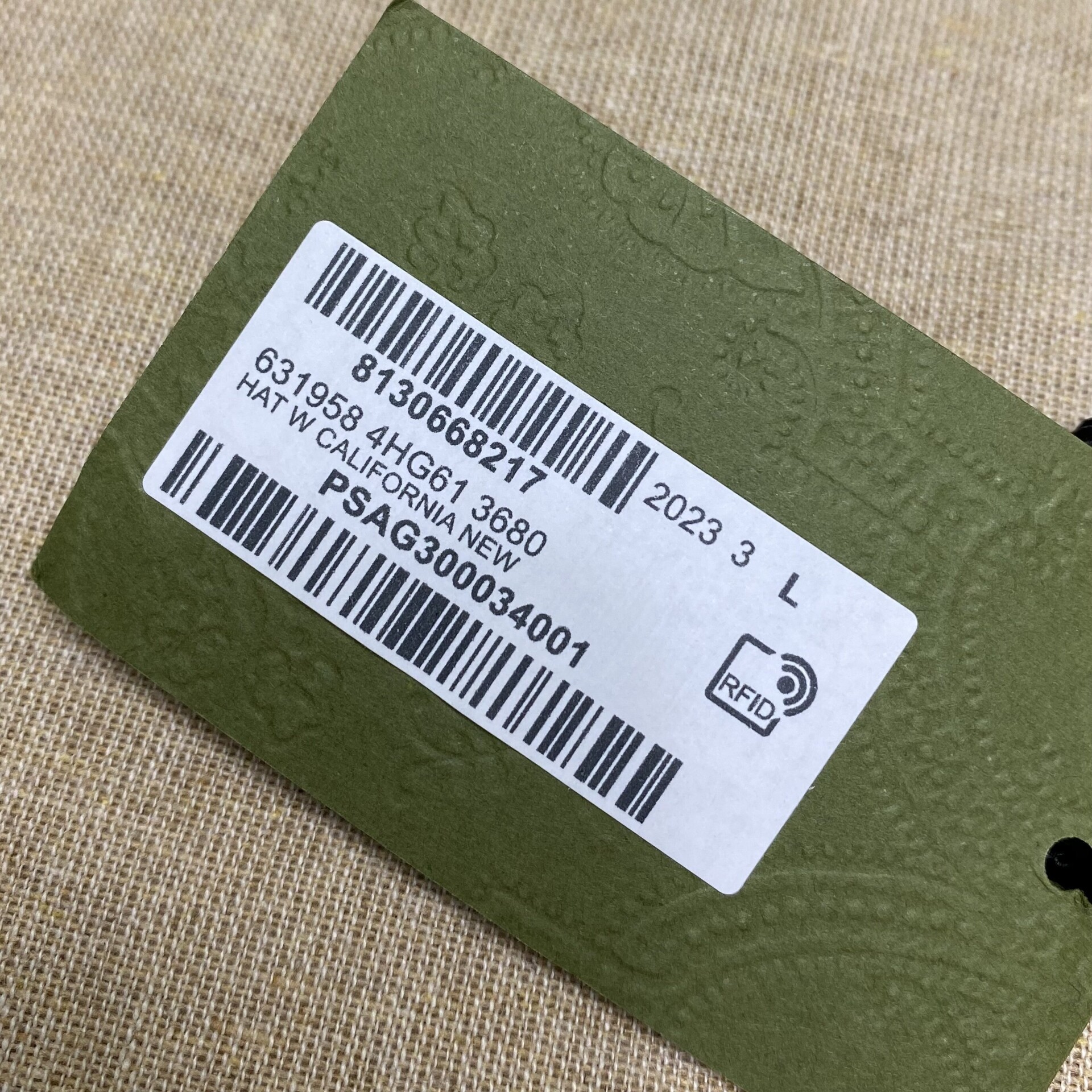 Chapéu Gucci Bucket GG Verde