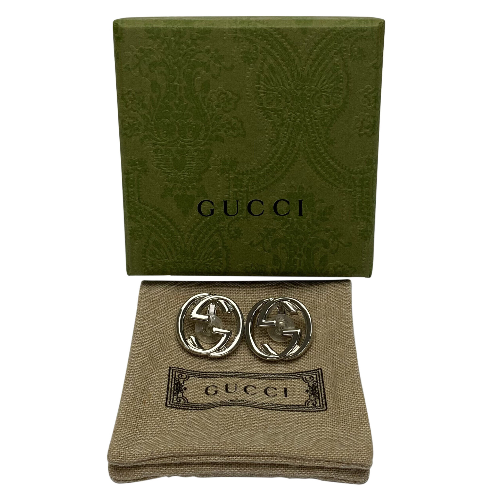 Par de Brincos de Pressão Gucci