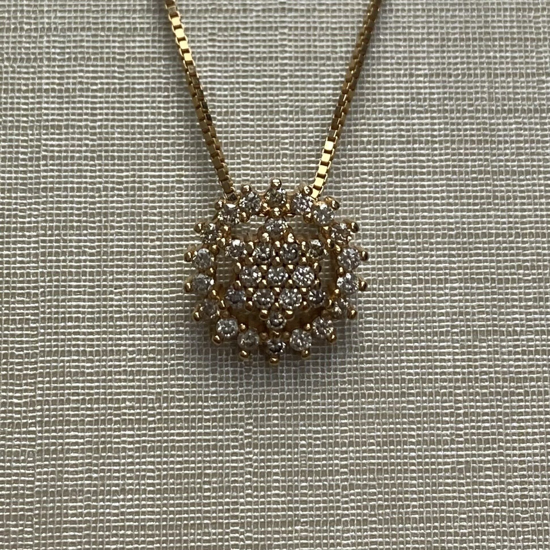 Colar Vivara Raiyah - Ouro Rose com Pingente de Diamantes