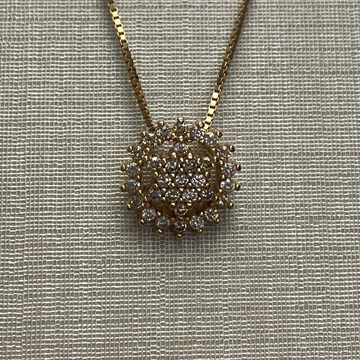 Colar Vivara Raiyah - Ouro Rose com Pingente de Diamantes