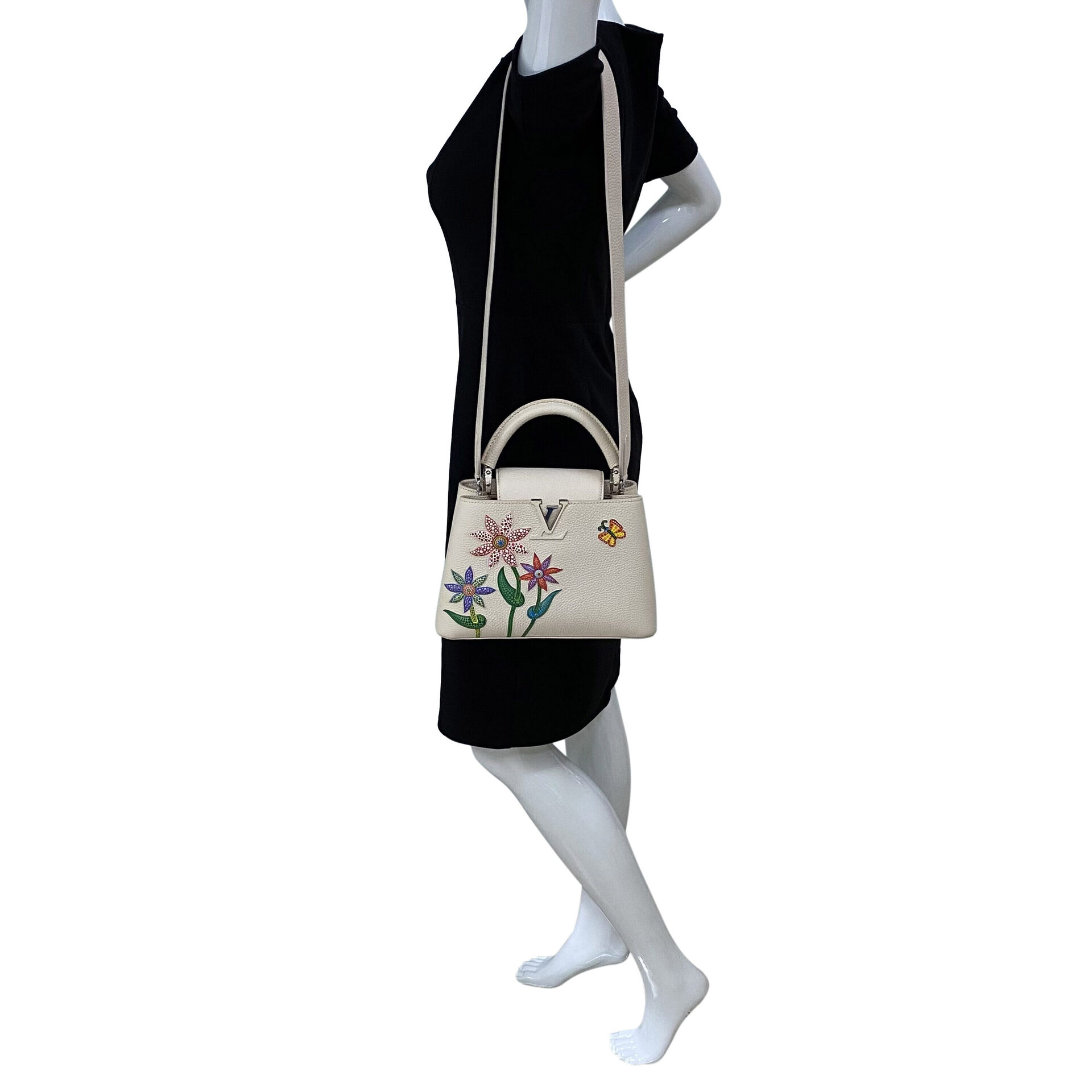 Bolsa Louis Vuitton X Yayoi Kusama Capucines BB