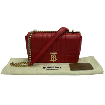 Bolsa Burberry Lola Couro Vermelho
