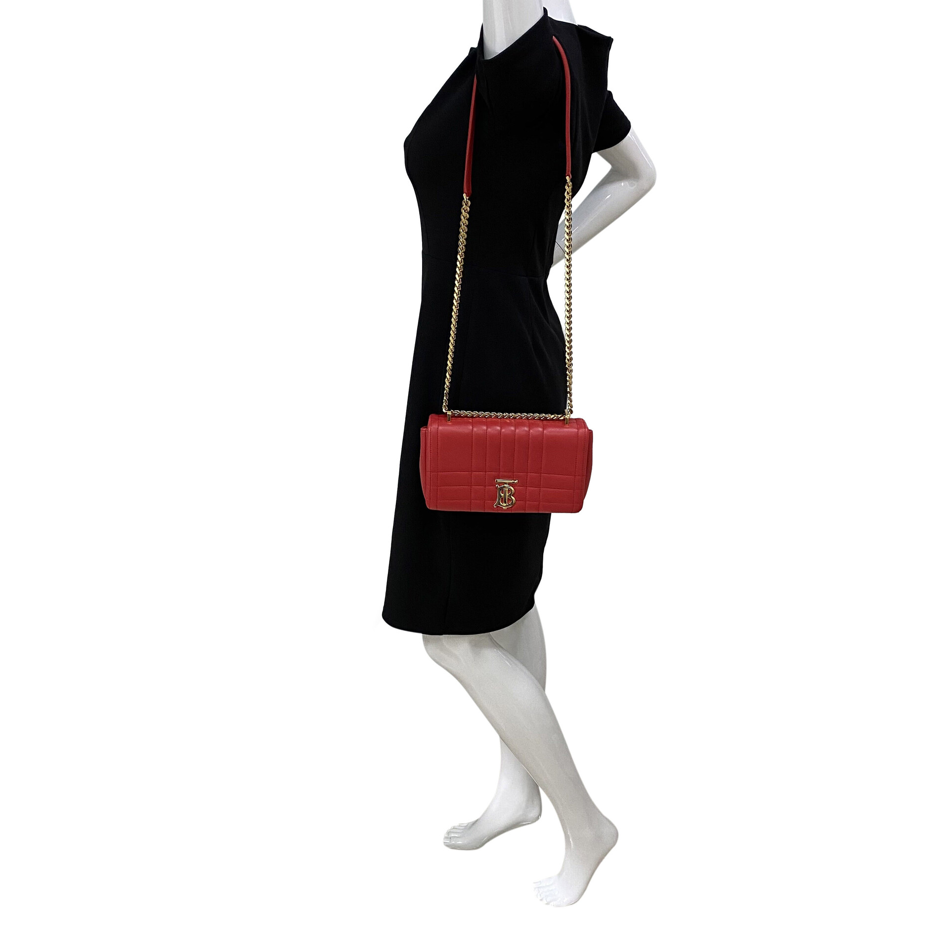 Bolsa Burberry Lola Couro Vermelho