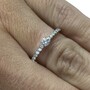 Anel Vivara Ouro Branco com Diamantes
