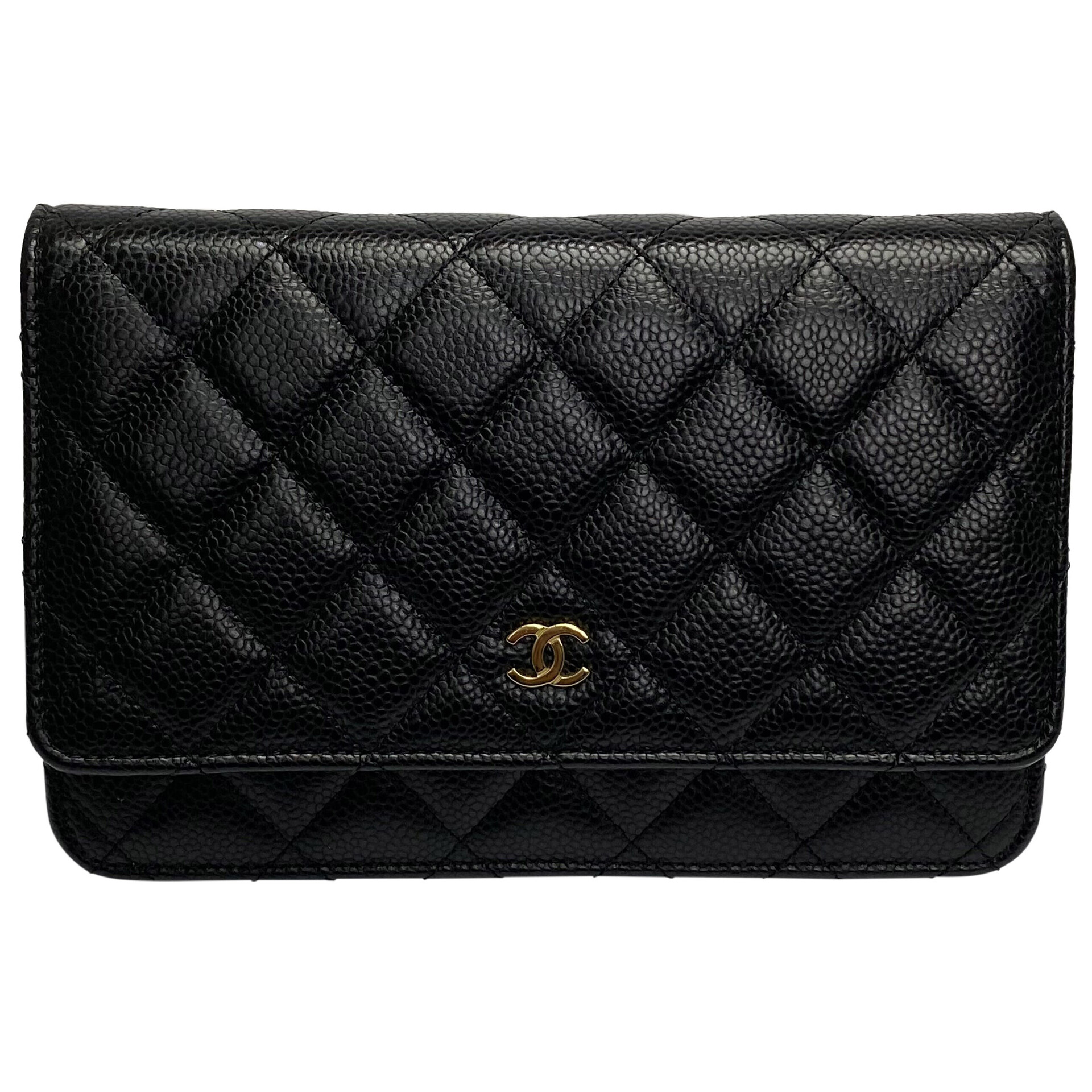 Bolsa Chanel Woc Couro Caviar Preto