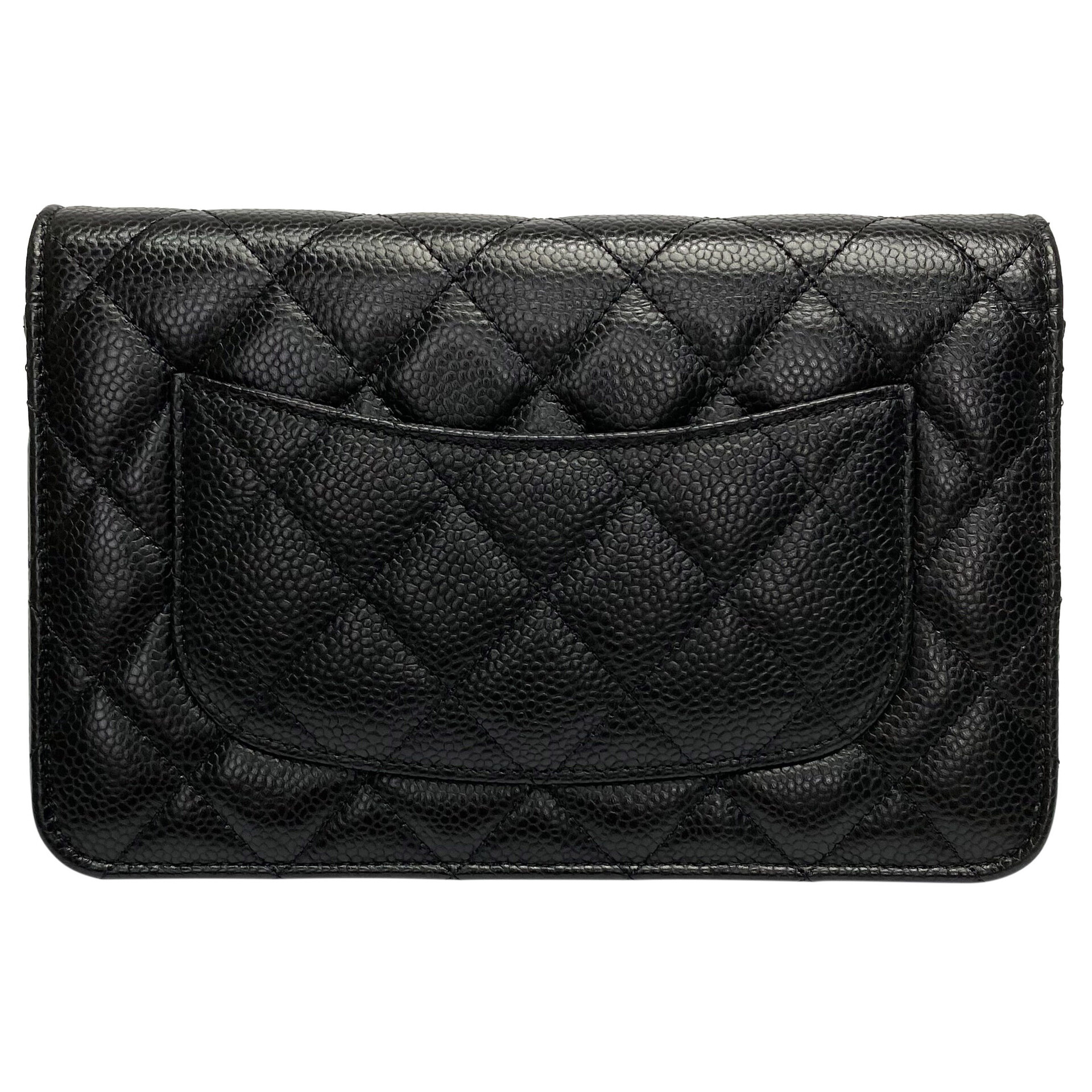 Bolsa Chanel Woc Couro Caviar Preto