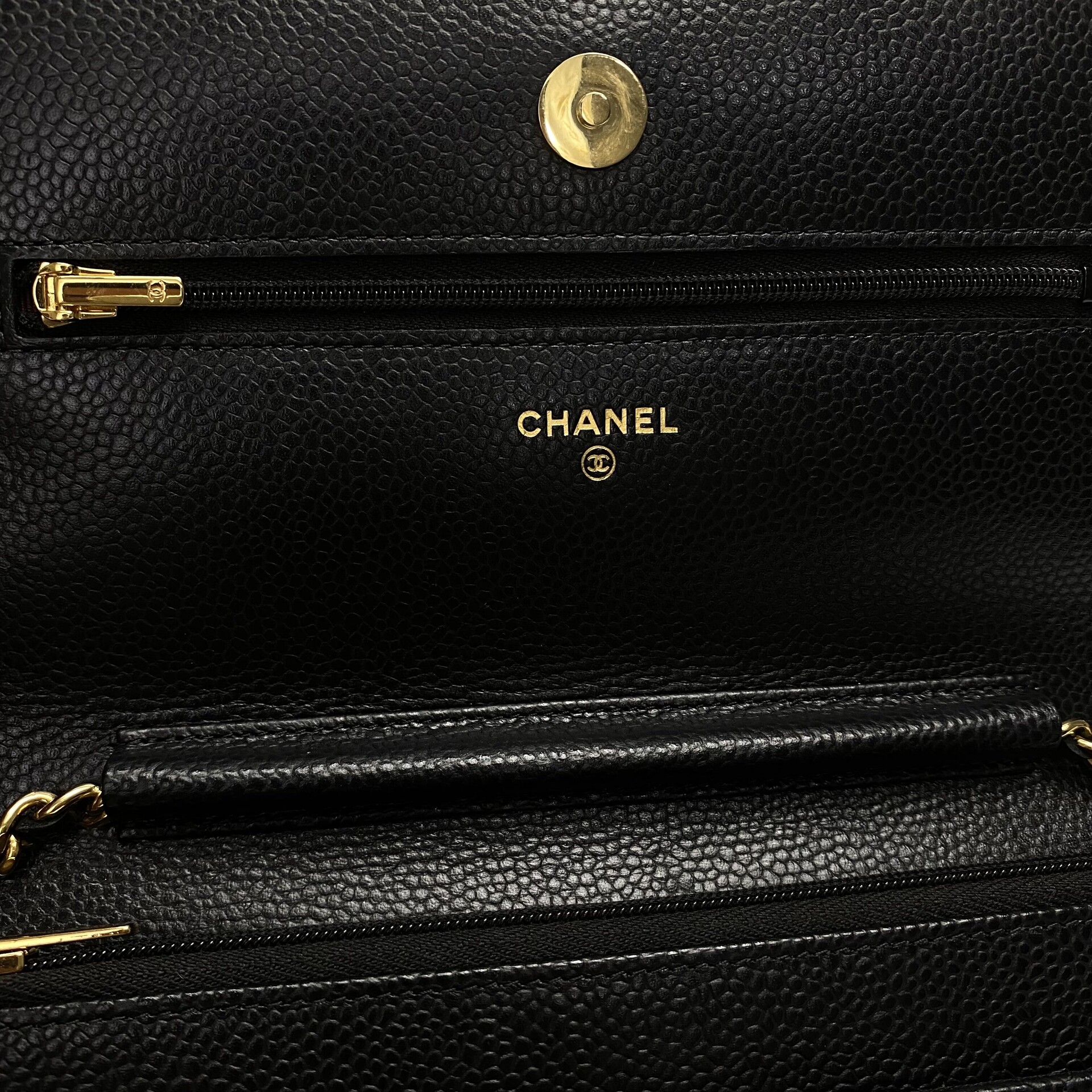 Bolsa Chanel Woc Couro Caviar Preto