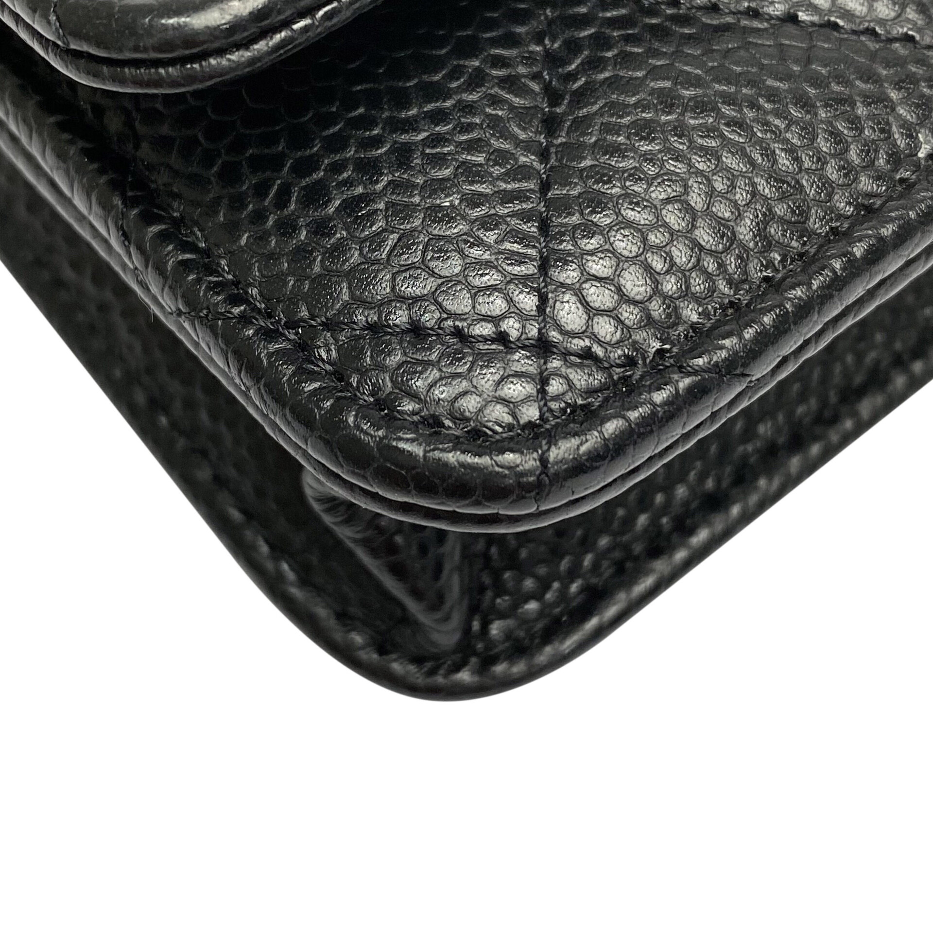 Bolsa Chanel Woc Couro Caviar Preto