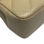 Bolsa Chanel Double Flap Couro Caviar Bege