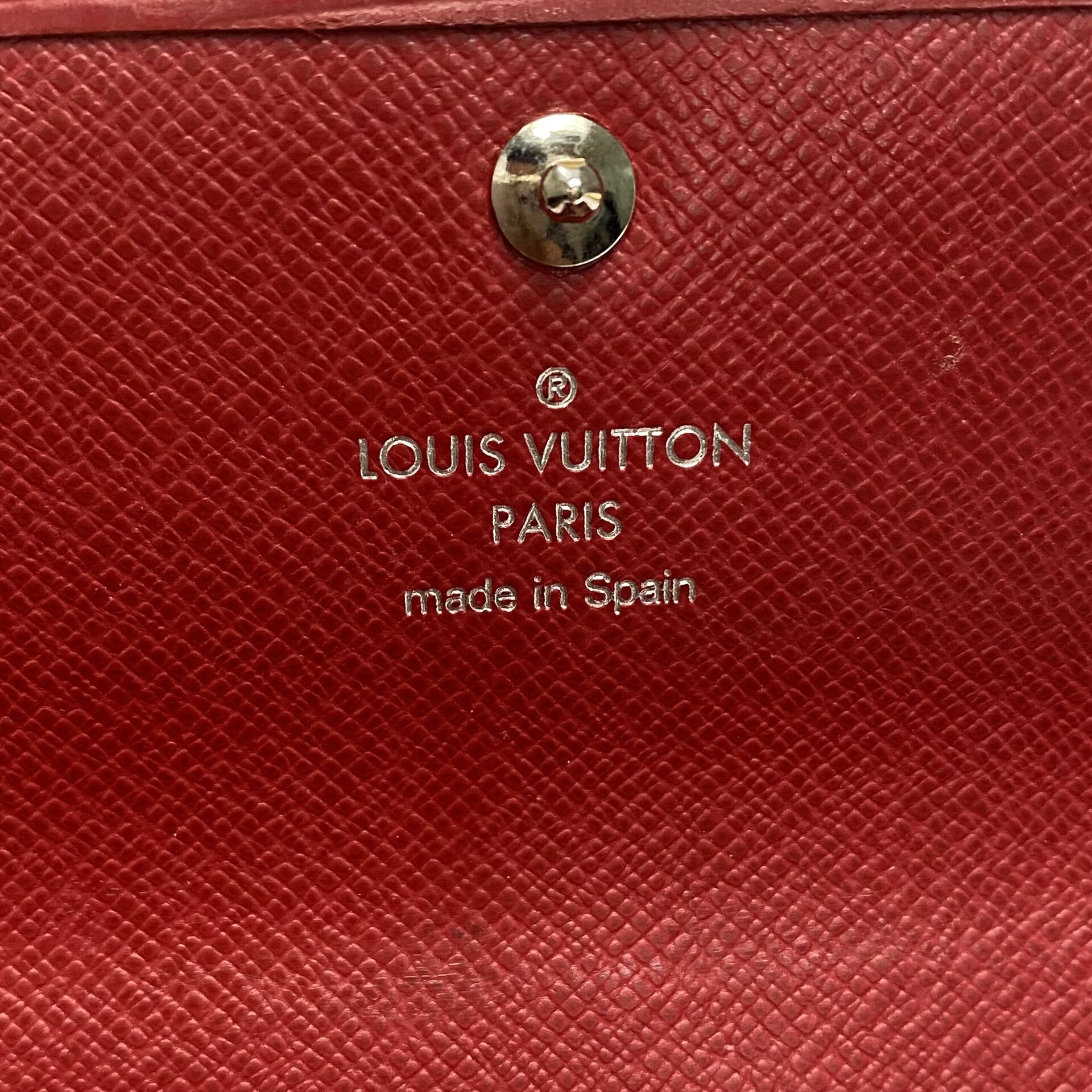 Carteira Louis Vuitton Couro Epi Vermelha
