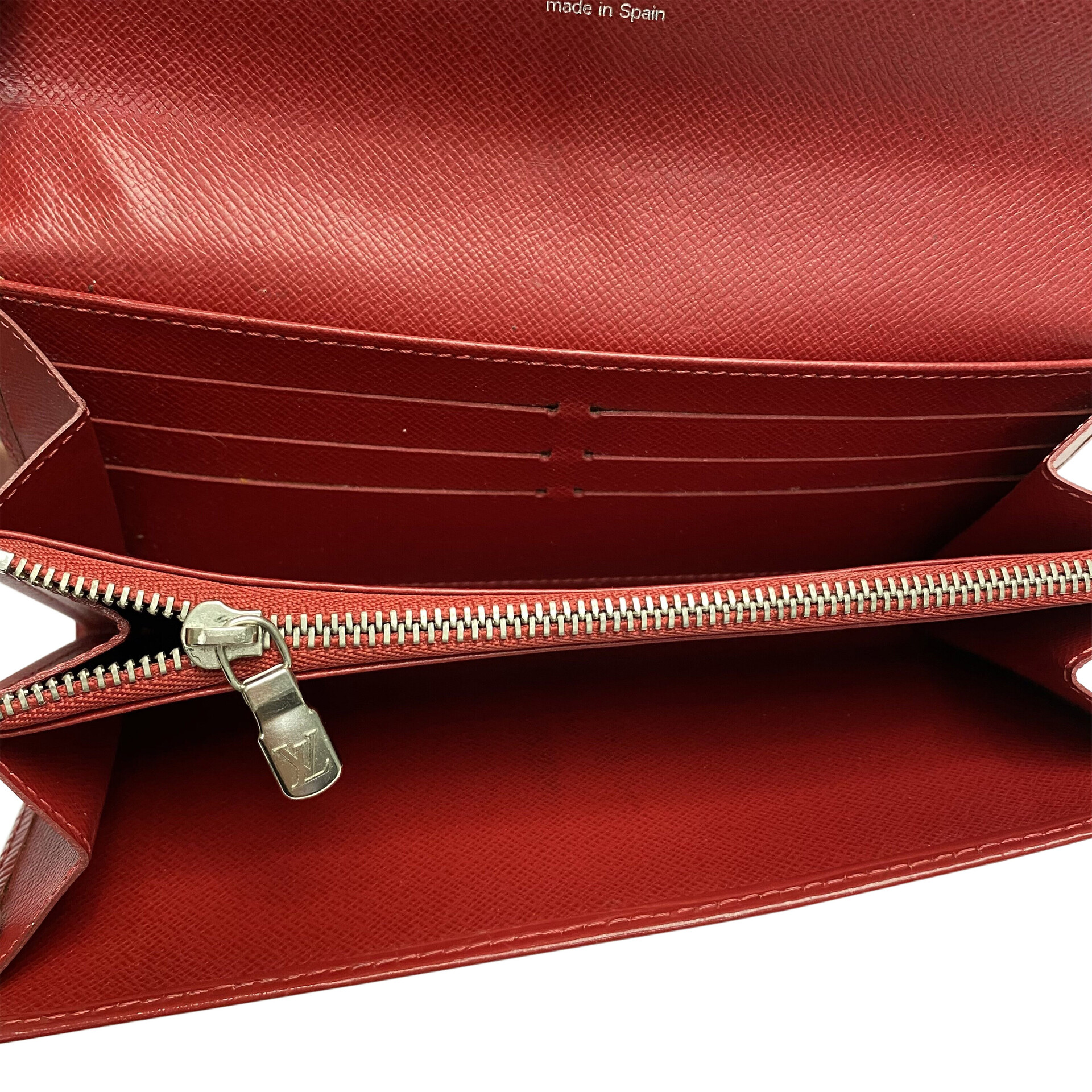 Carteira Louis Vuitton Couro Epi Vermelha