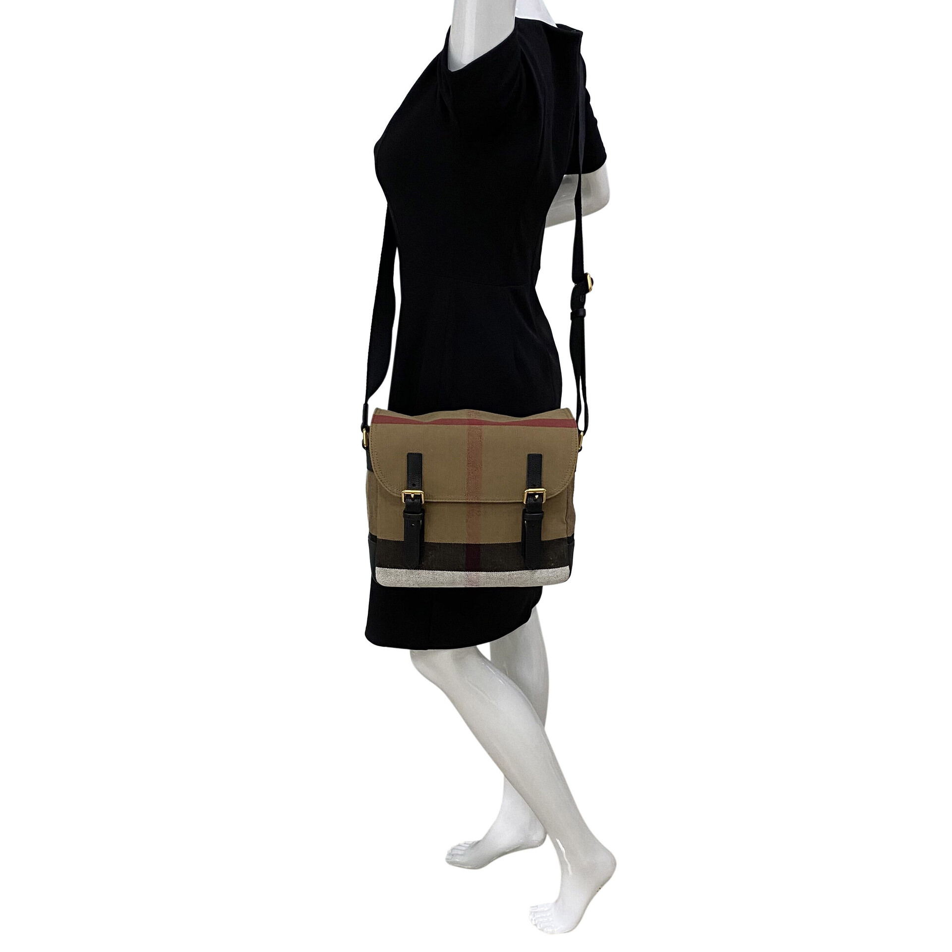 Bolsa Burberry Messenger Xadrez Tradicional